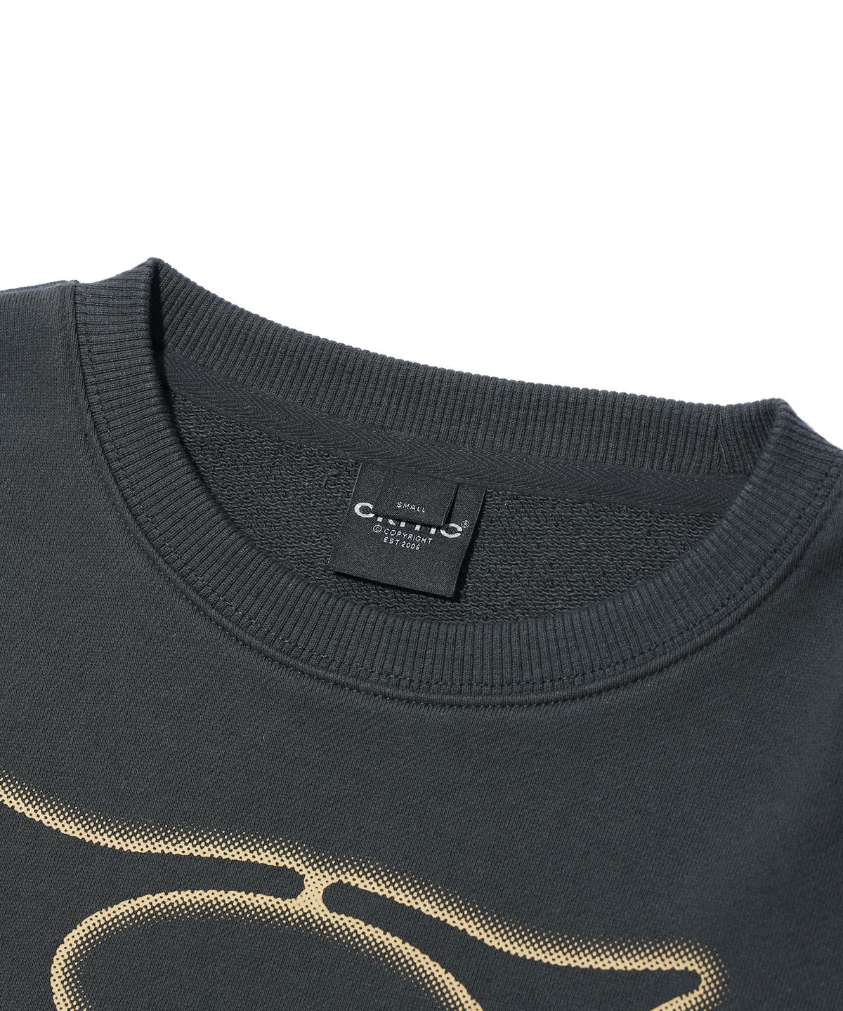 크리틱(CRITIC) BASIC WORMHOLE SWEATSHIRT CHARCOAL