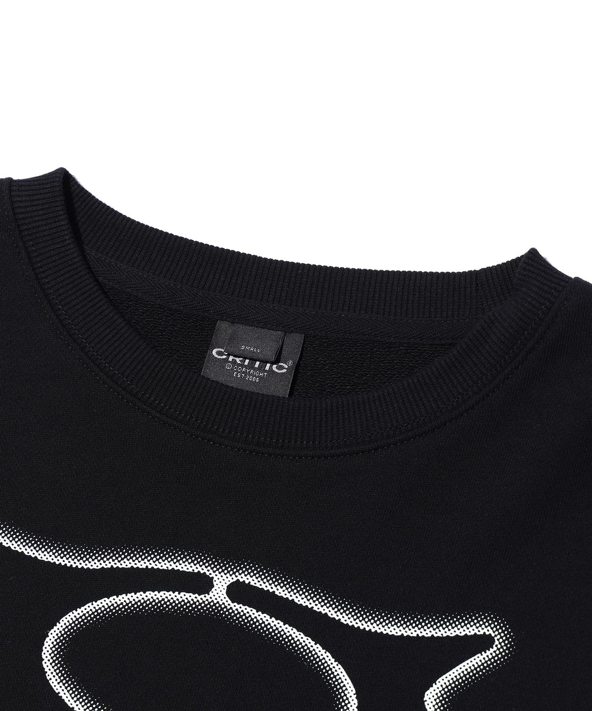 크리틱(CRITIC) BASIC WORMHOLE SWEATSHIRT BLACK