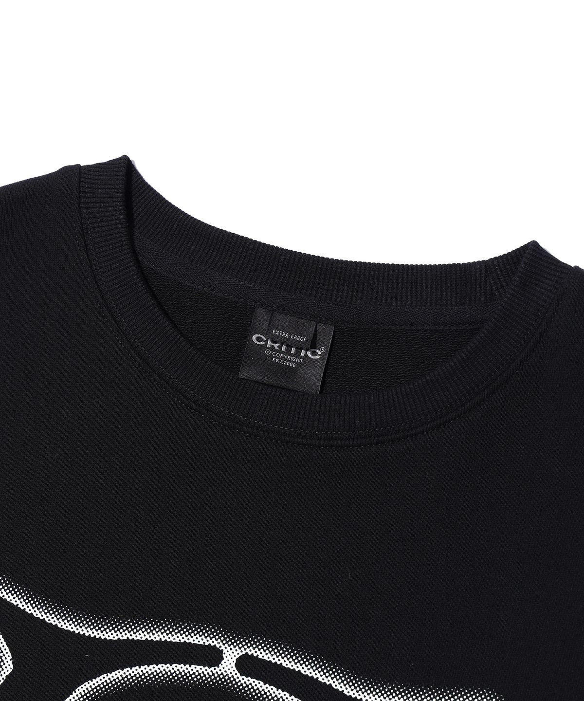 크리틱(CRITIC) BASIC WORMHOLE SWEATSHIRT BLACK