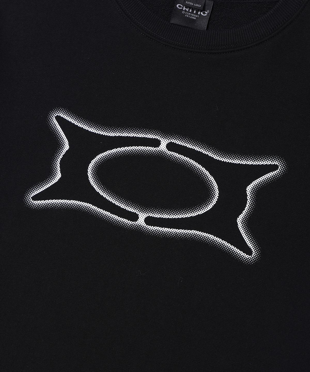 크리틱(CRITIC) BASIC WORMHOLE SWEATSHIRT BLACK