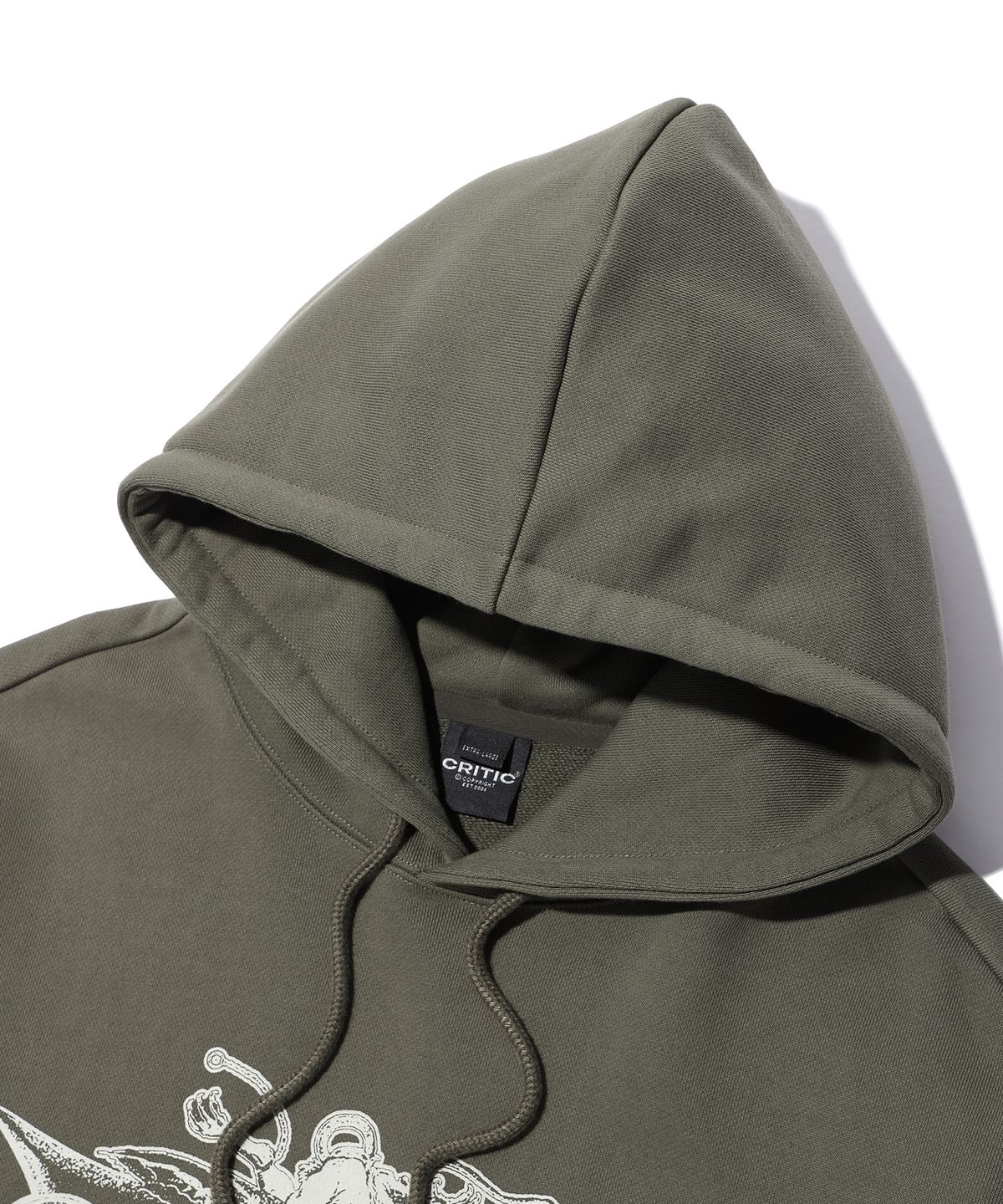 크리틱(CRITIC) DEVIL CRITIC HOODIE KHAKI