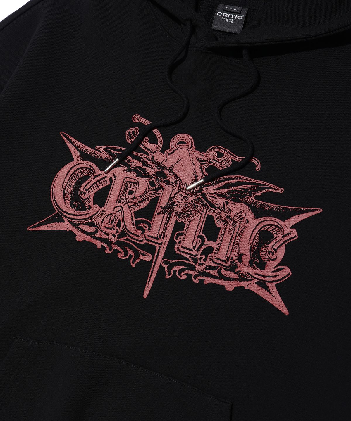 크리틱(CRITIC) DEVIL CRITIC HOODIE BLACK