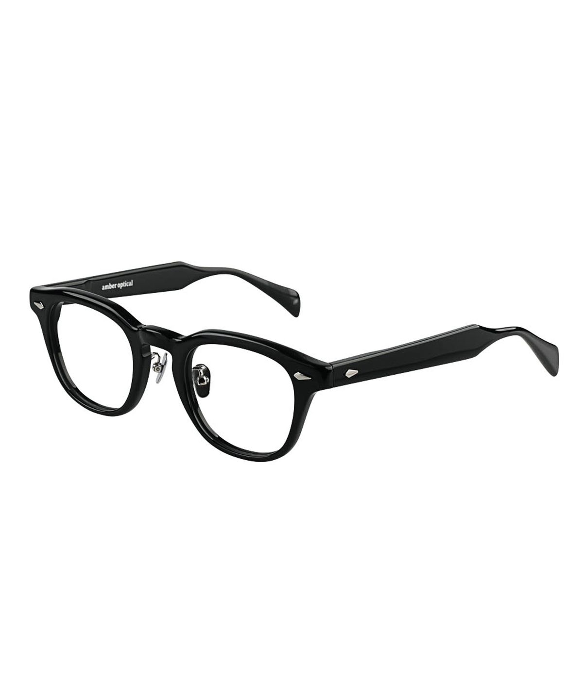 앰버옵티컬(AMBEROPTICAL) 레토 클래식 46 블랙 (메탈코받침)