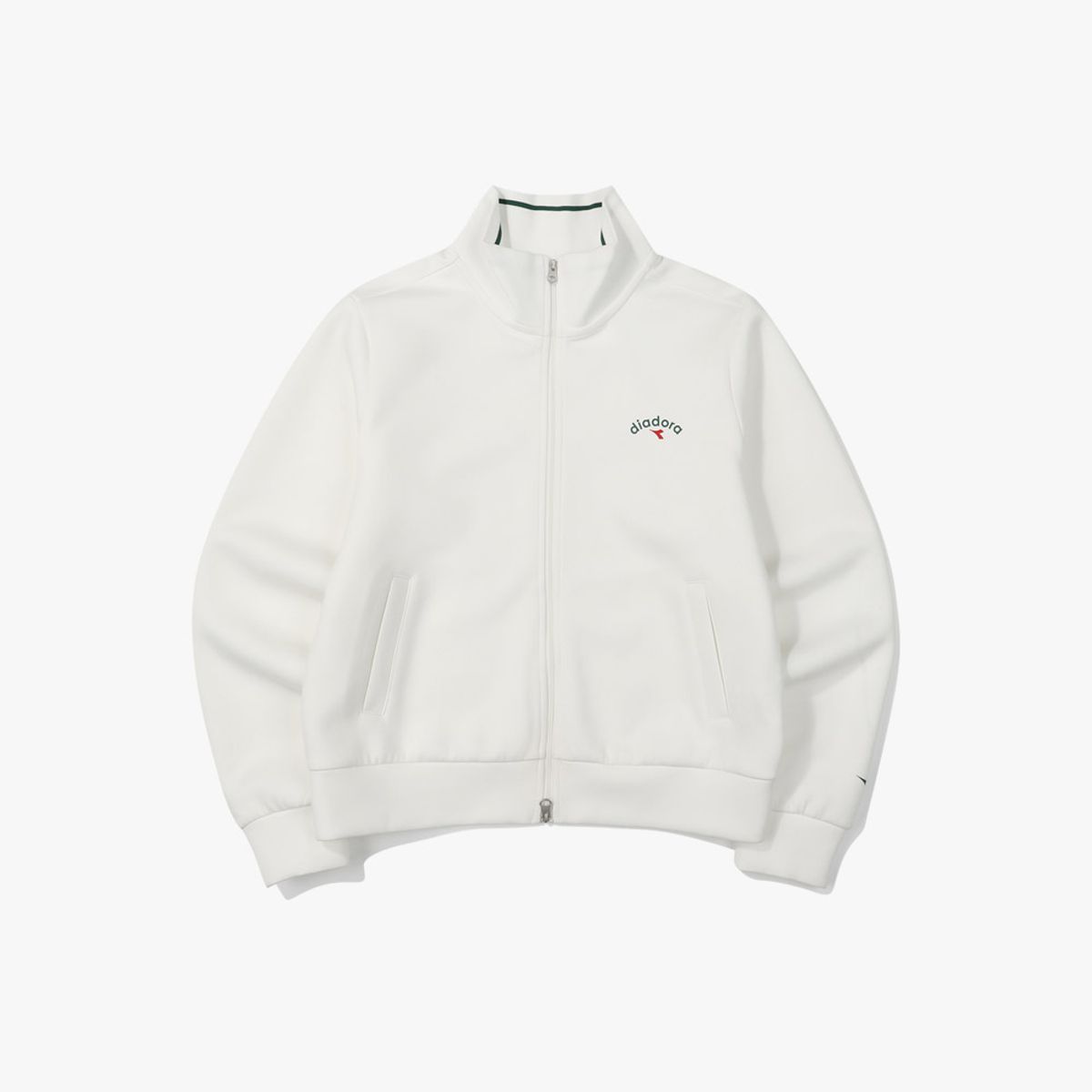 디아도라(diadora) 베스티 하이넥 집업 우먼 OFF WHITE