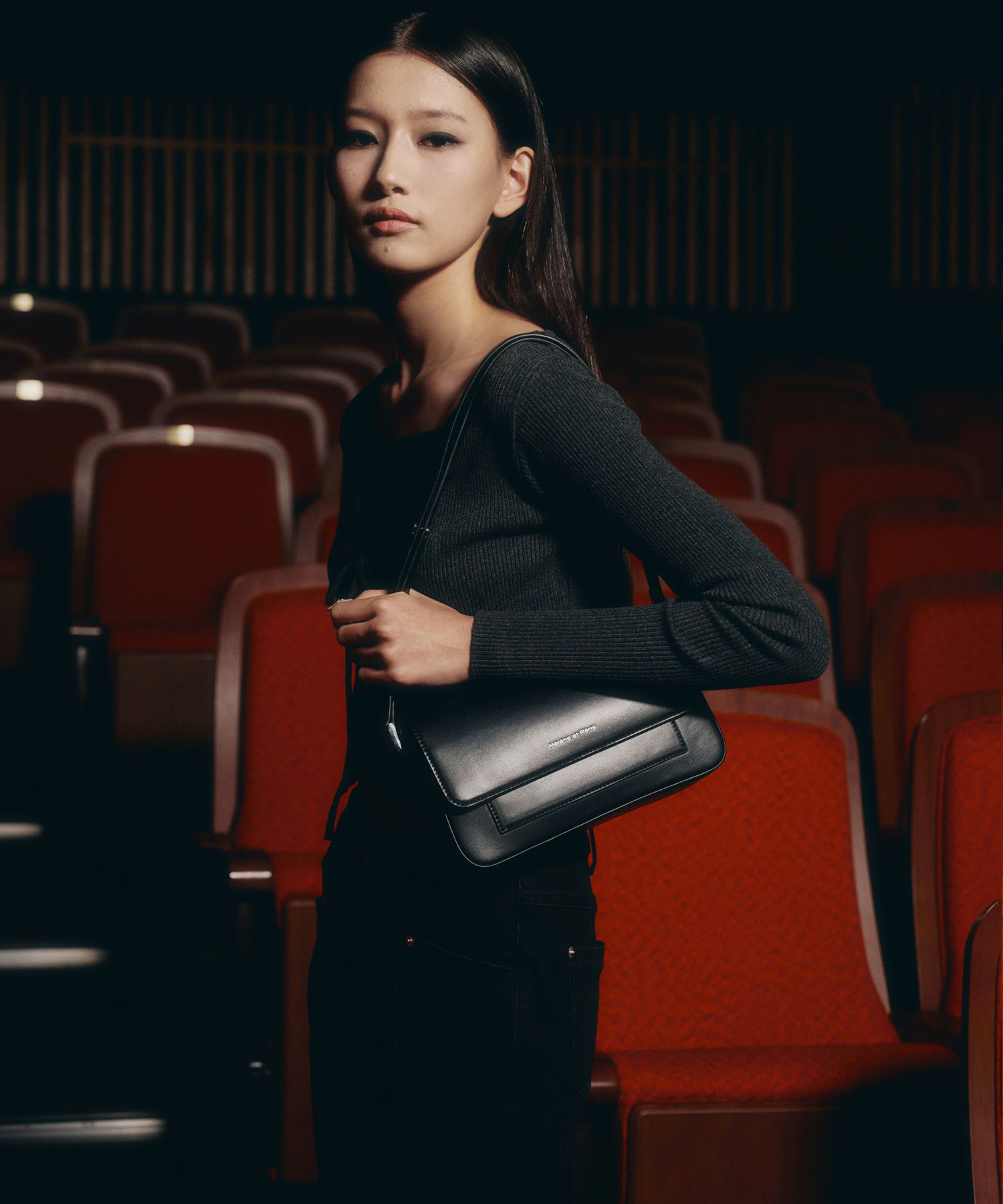 ショルダーバッグ・ポシェット [HELENE PARIS] Maroon Square Shoulder Bag MUSINSA | HELENE PARIS Maroon square shoulder bag