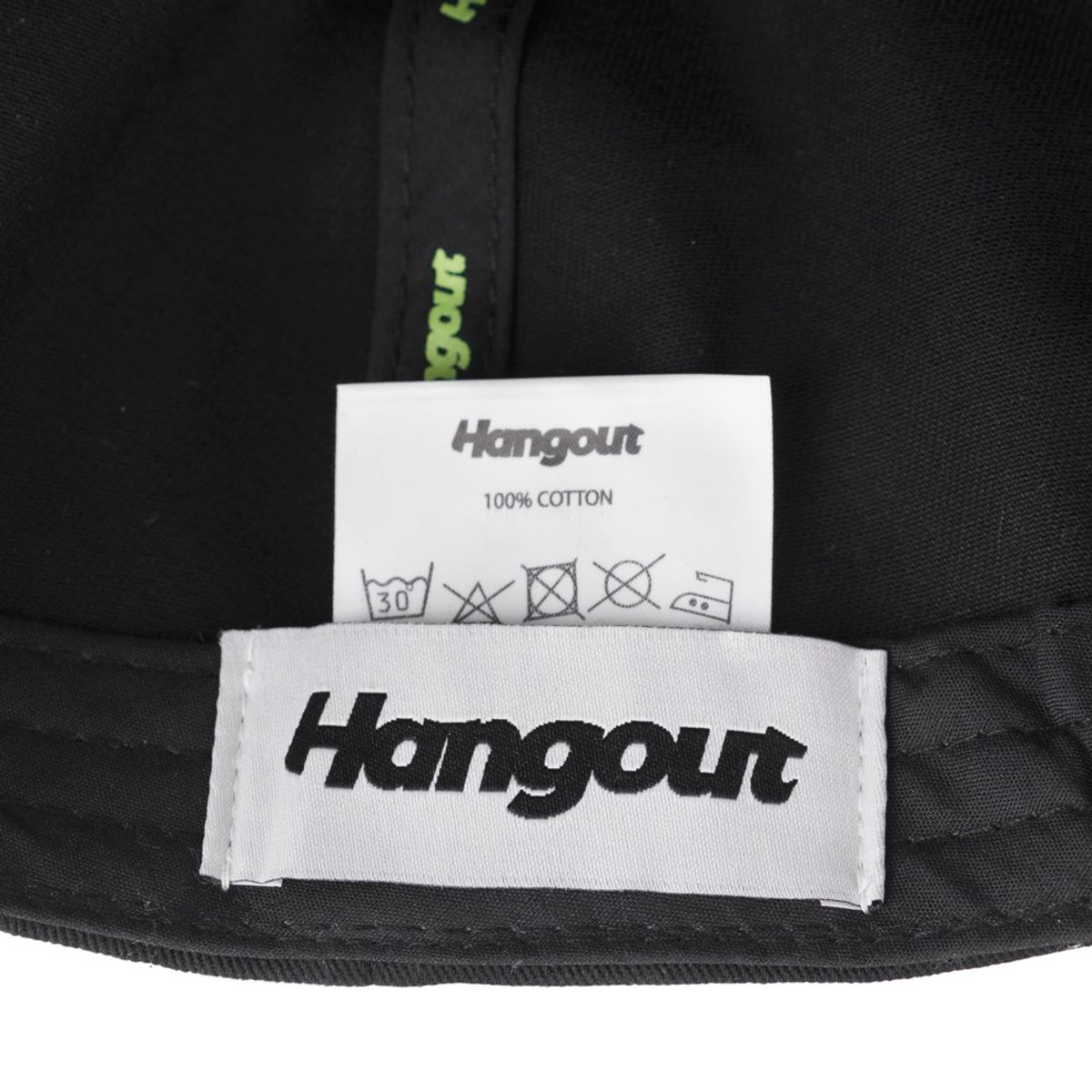 행아웃(HANGOUT) 모히토 버티컬 로고 캡 (블랙)