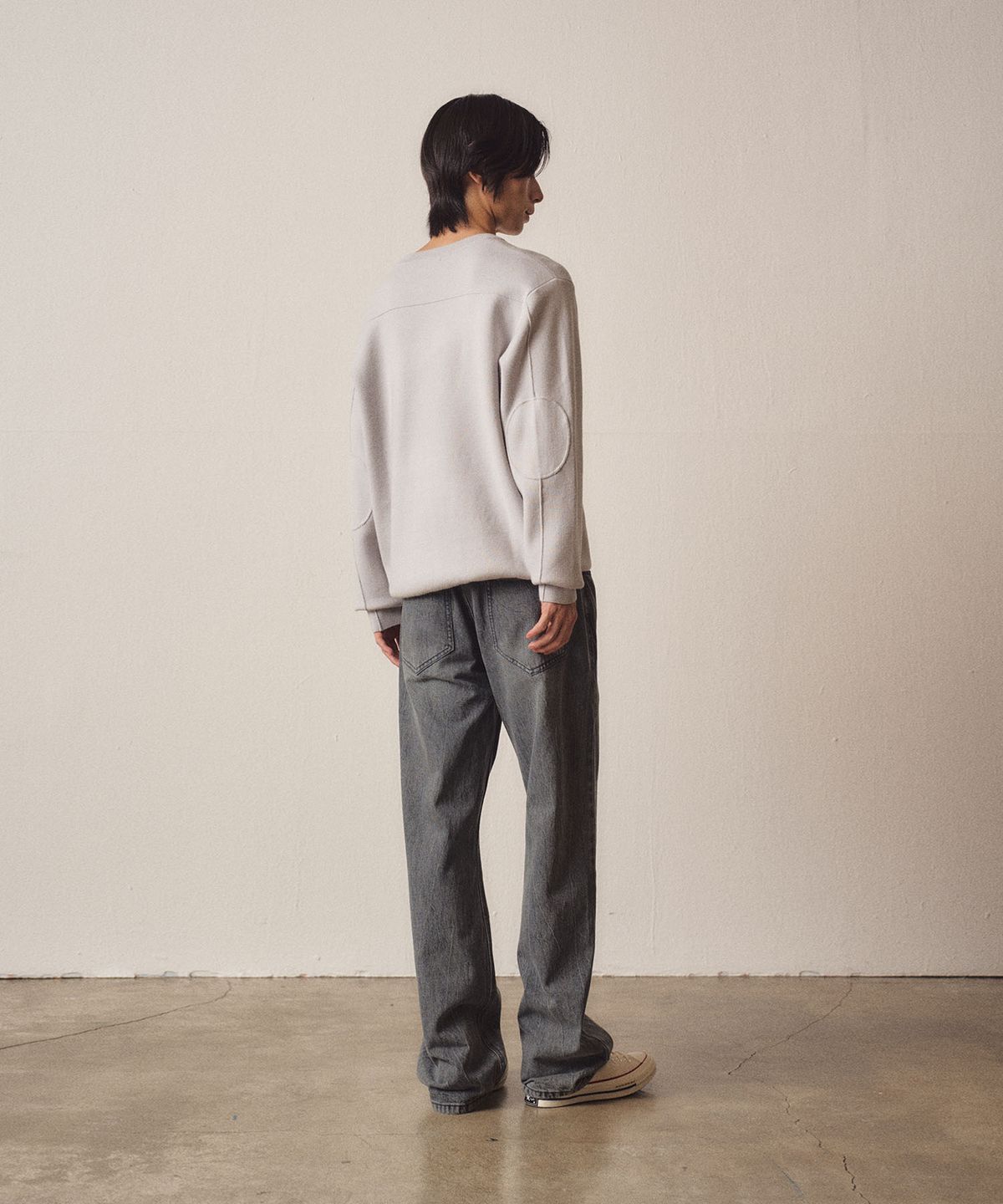 이지오(EZIO) Simple Round Knit_Grey