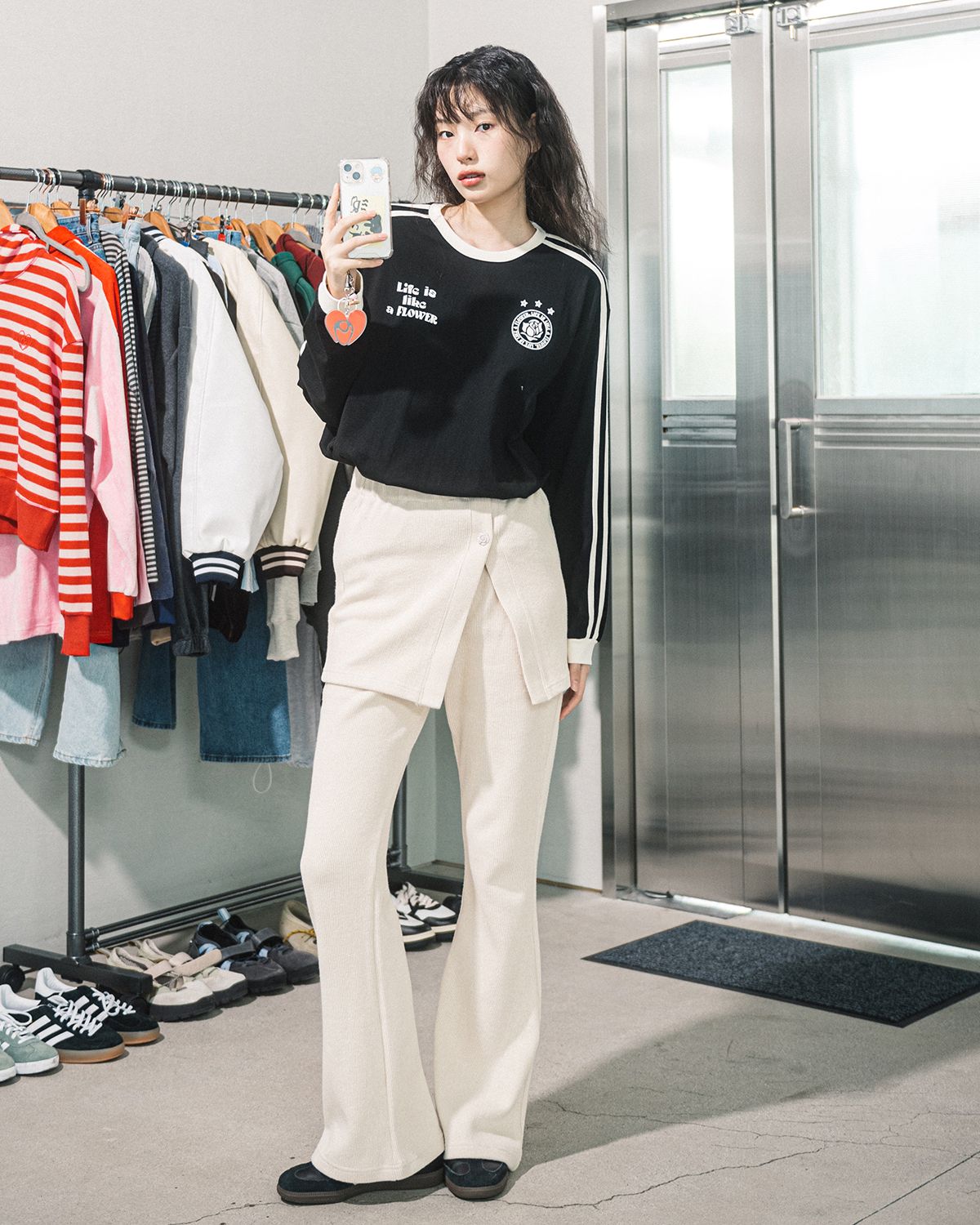 해비즘(HAVISM) LLF UNIFORM L/S TEE(BLACK)