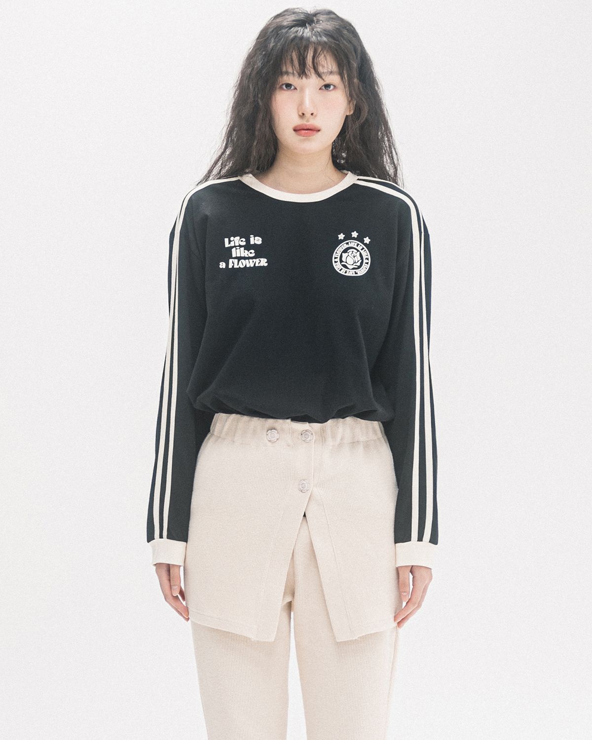 해비즘(HAVISM) LLF UNIFORM L/S TEE(BLACK)
