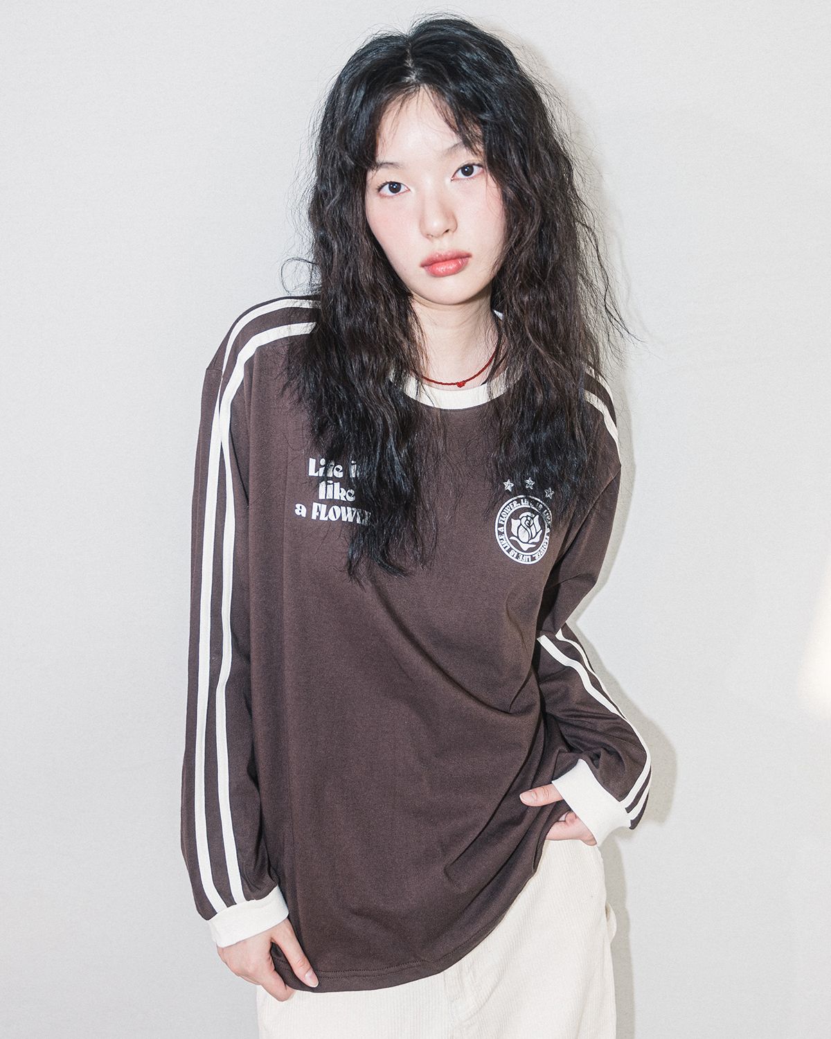 해비즘(HAVISM) LLF UNIFORM L/S TEE(BROWN)