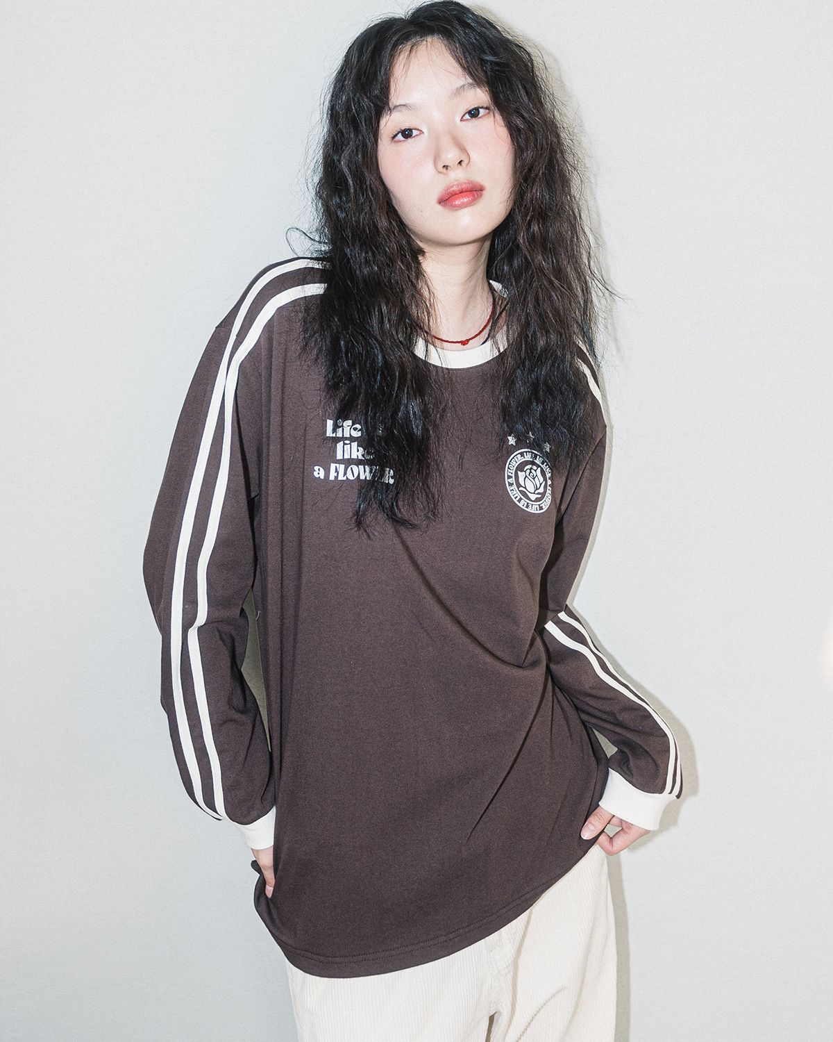 해비즘(HAVISM) LLF UNIFORM L/S TEE(BROWN)