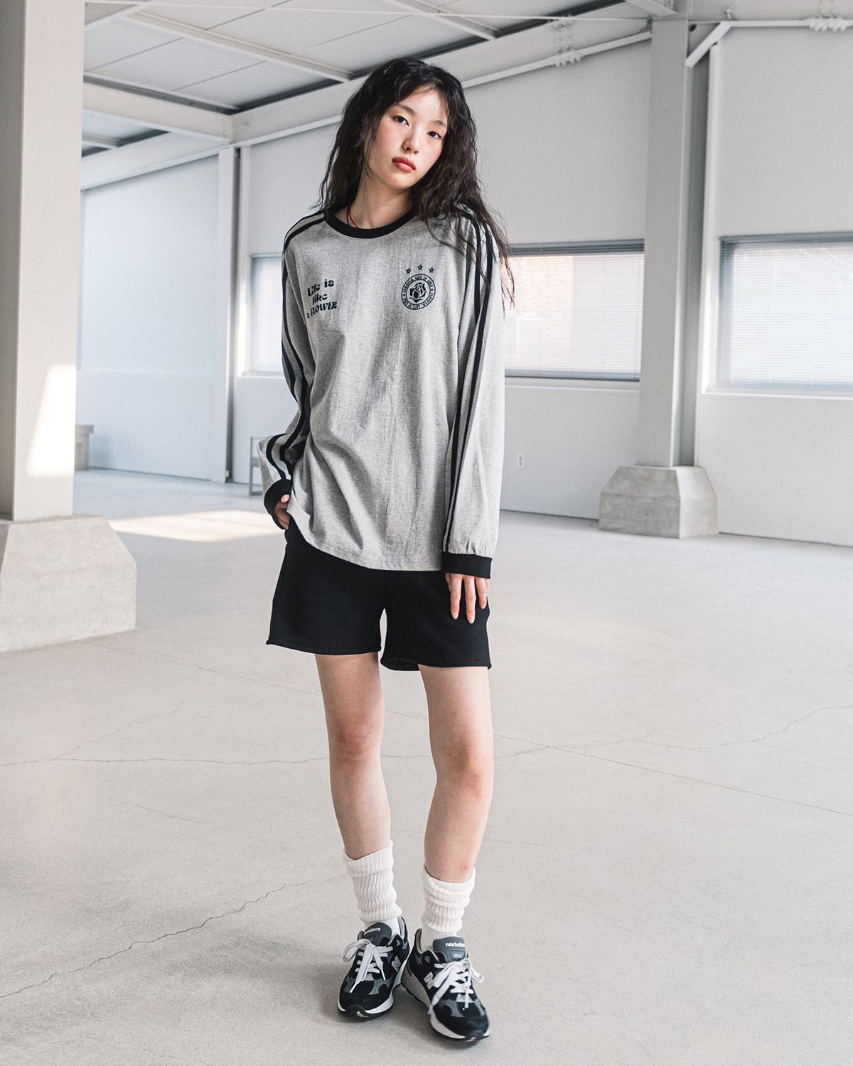 해비즘(HAVISM) LLF UNIFORM L/S TEE(GREY)