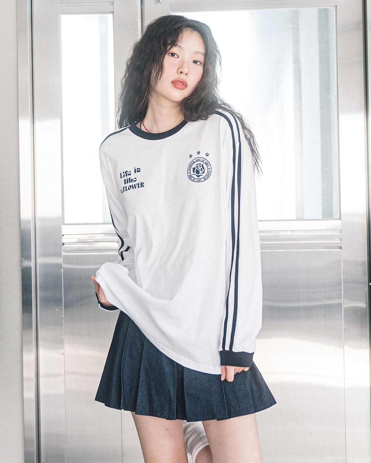 해비즘(HAVISM) LLF UNIFORM L/S TEE(WHITE)