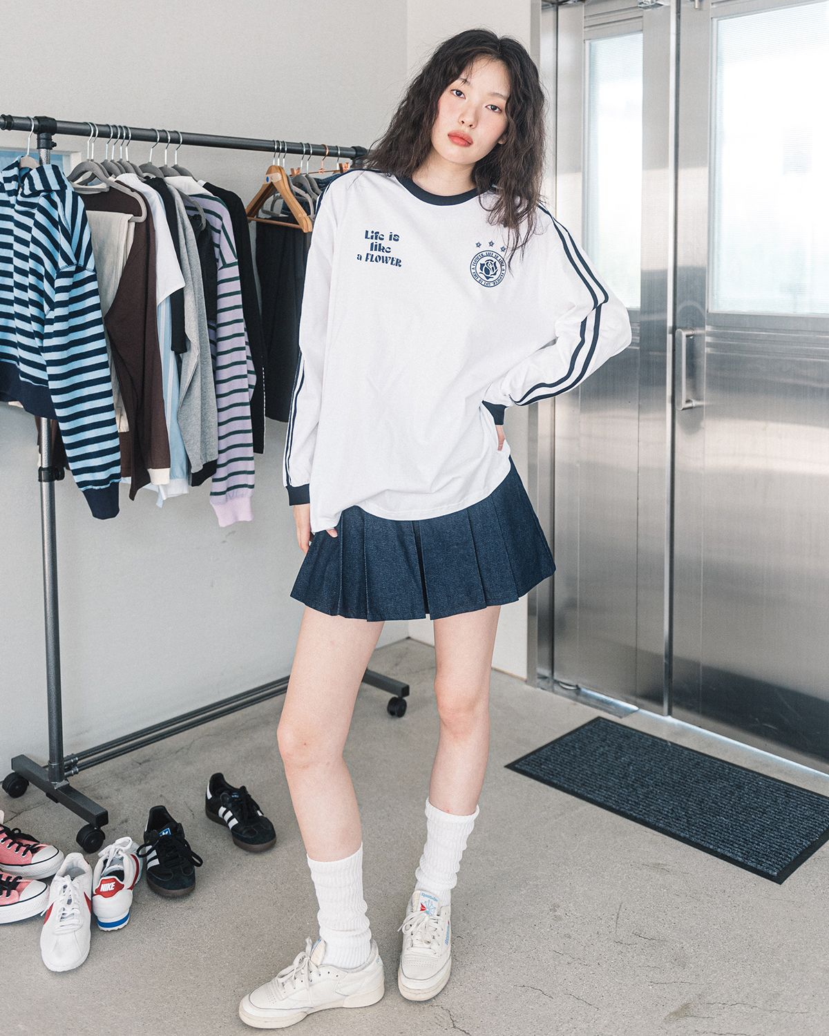 해비즘(HAVISM) LLF UNIFORM L/S TEE(WHITE)