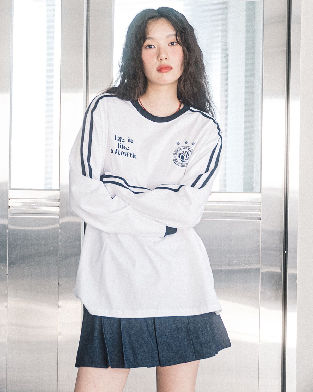 해비즘(HAVISM) LLF UNIFORM L/S TEE(WHITE)
