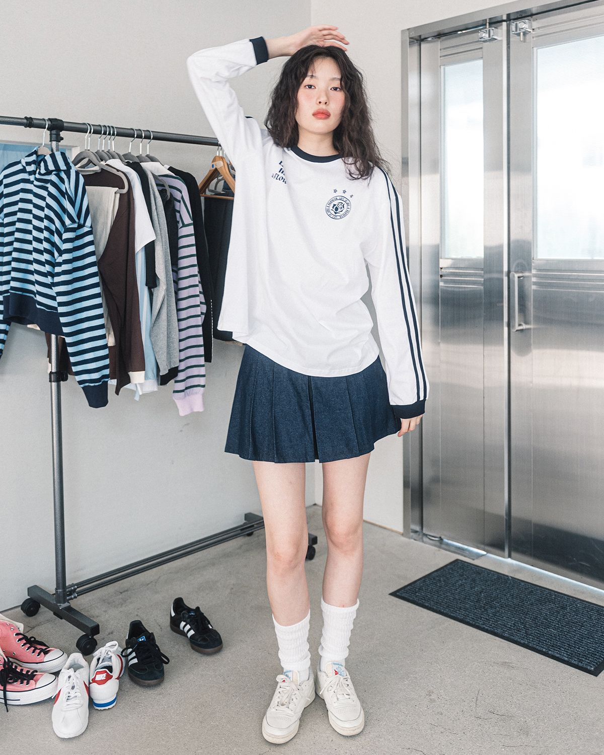 해비즘(HAVISM) LLF UNIFORM L/S TEE(WHITE)