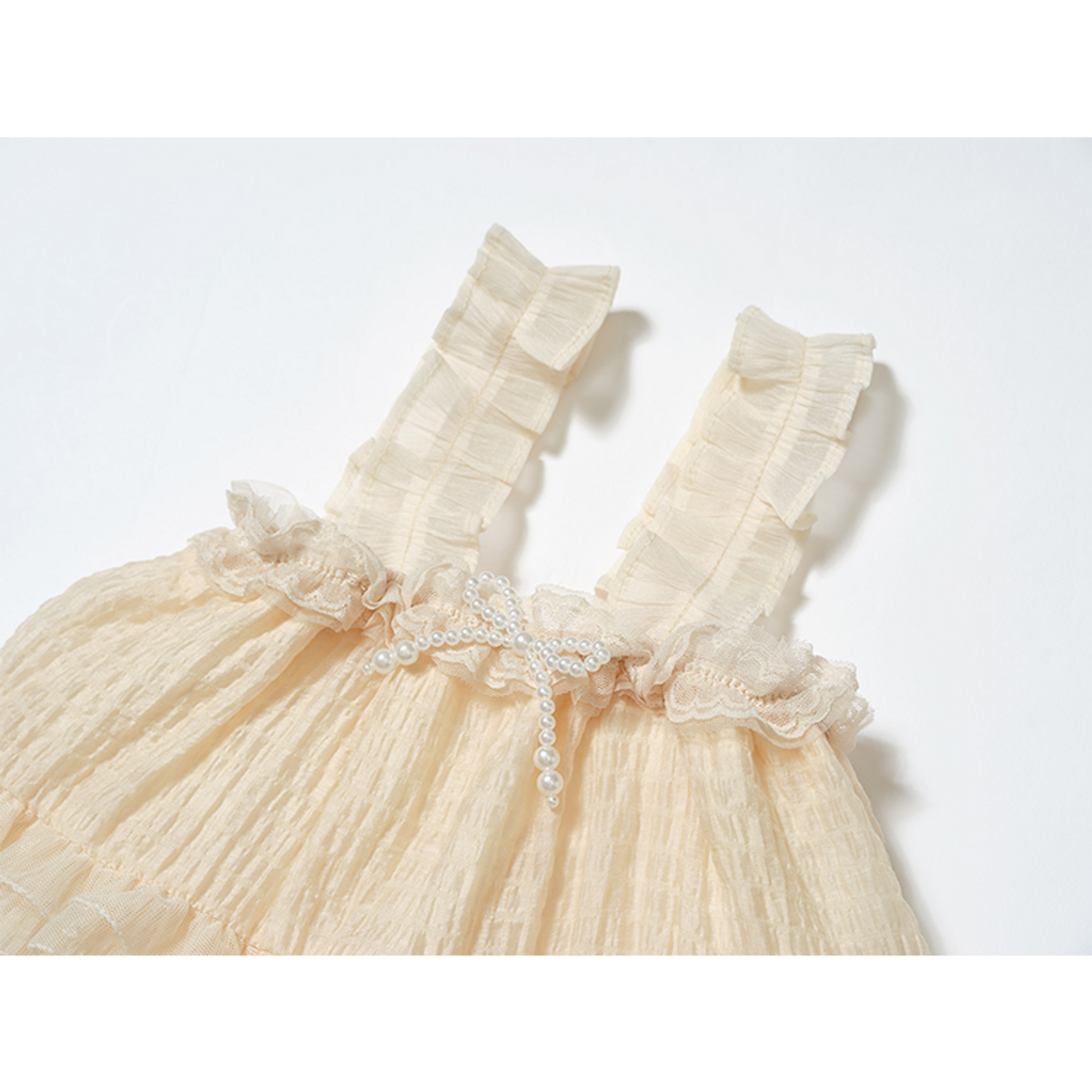 라메종드도도(LA MAISON DE DODO) Cecilia Sleeveless Summer Dress _Ivory 여름 여아원피스