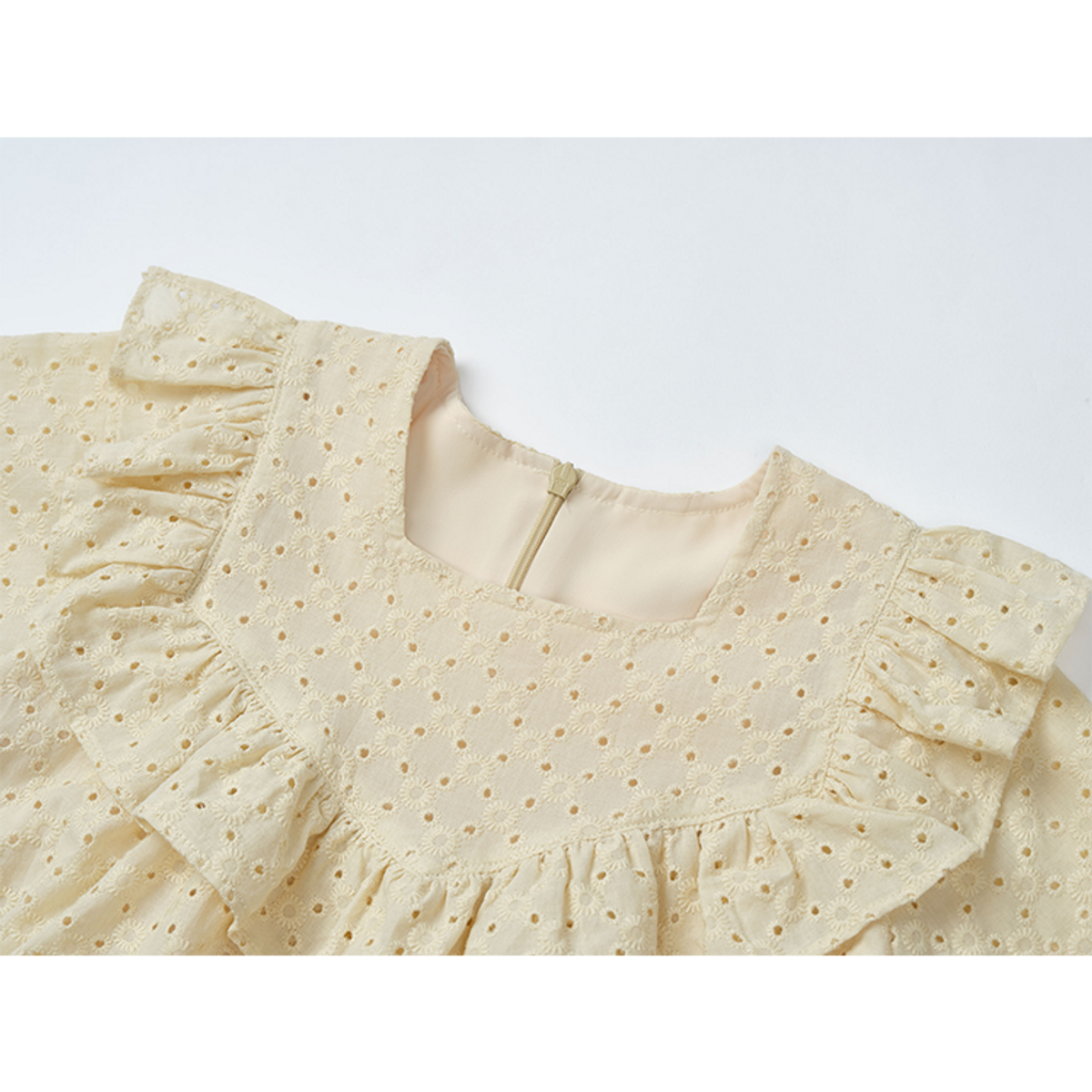 라메종드도도(LA MAISON DE DODO) Elysee Embroidery Dress_Lemon Chiffon 여름 여아원피스