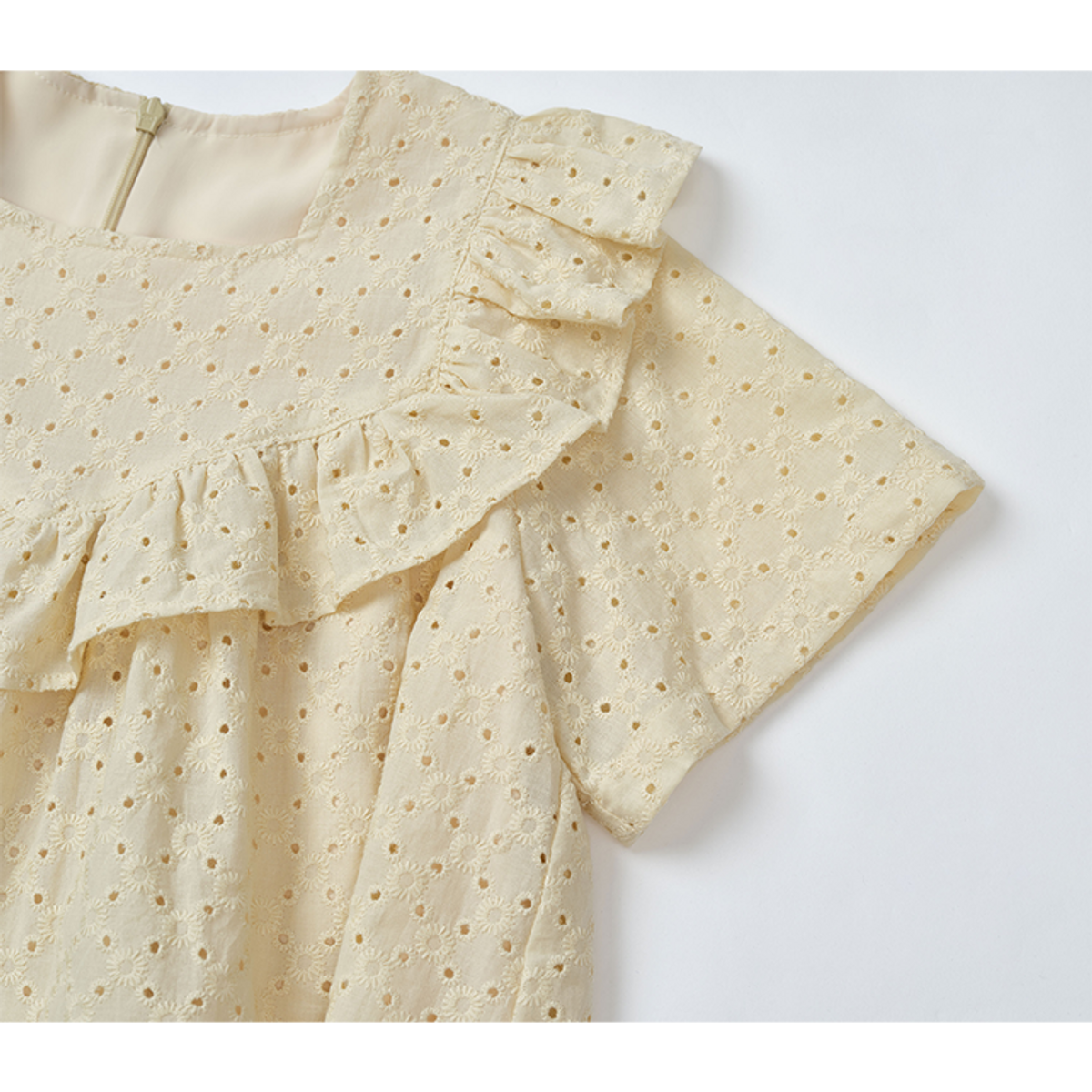라메종드도도(LA MAISON DE DODO) Elysee Embroidery Dress_Lemon Chiffon 여름 여아원피스
