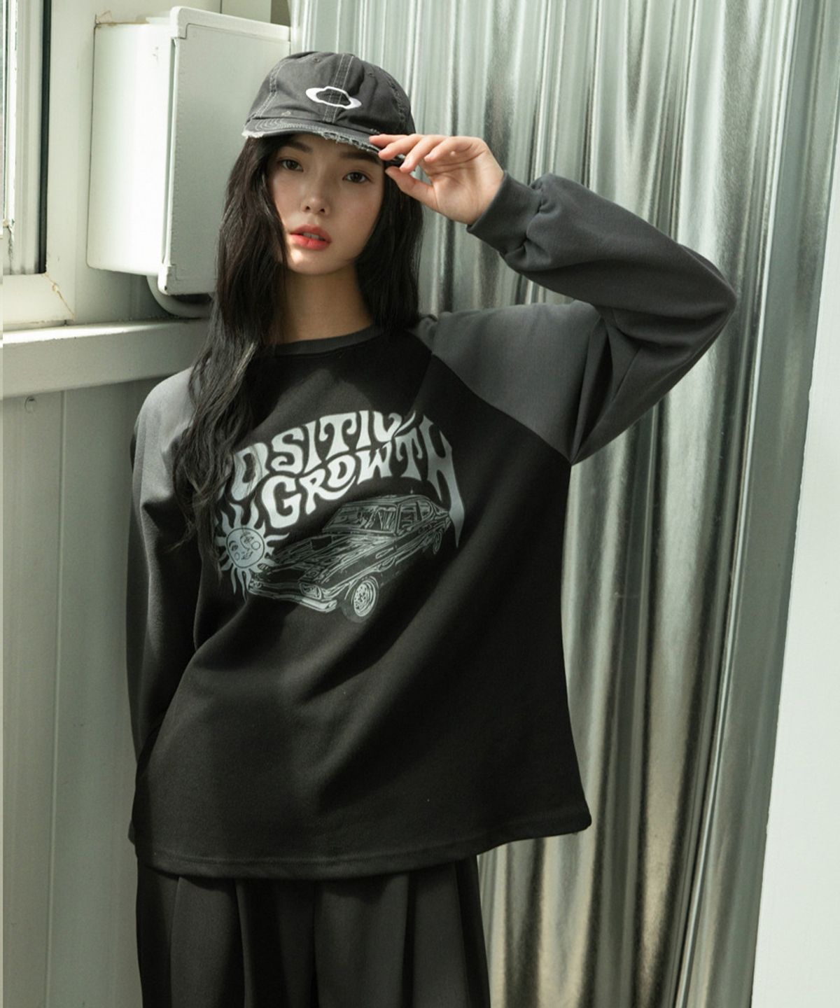 어커버(ACOVER) 그로우썬 래글런 롱 슬리브 3color
