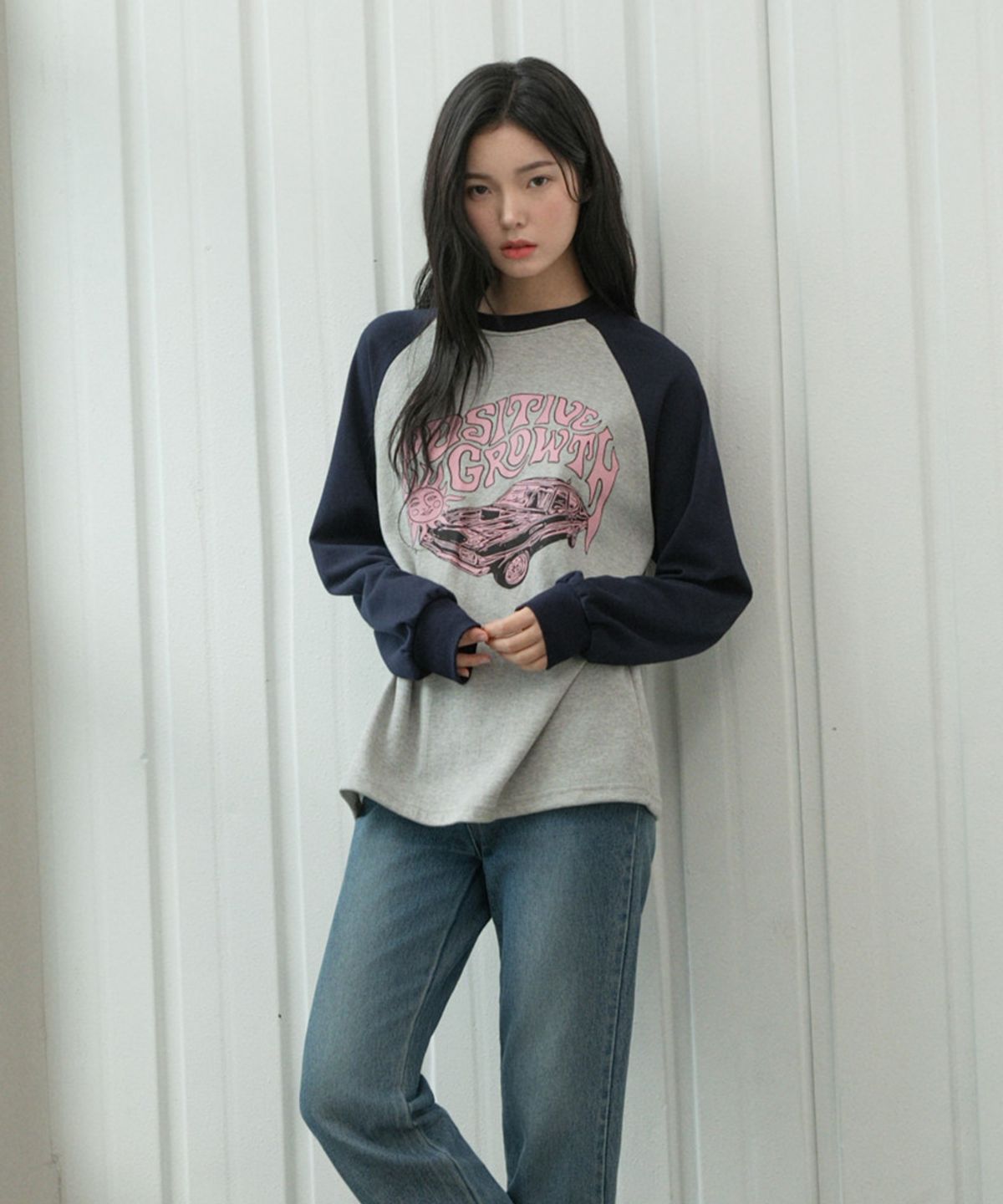 어커버(ACOVER) 그로우썬 래글런 롱 슬리브 3color