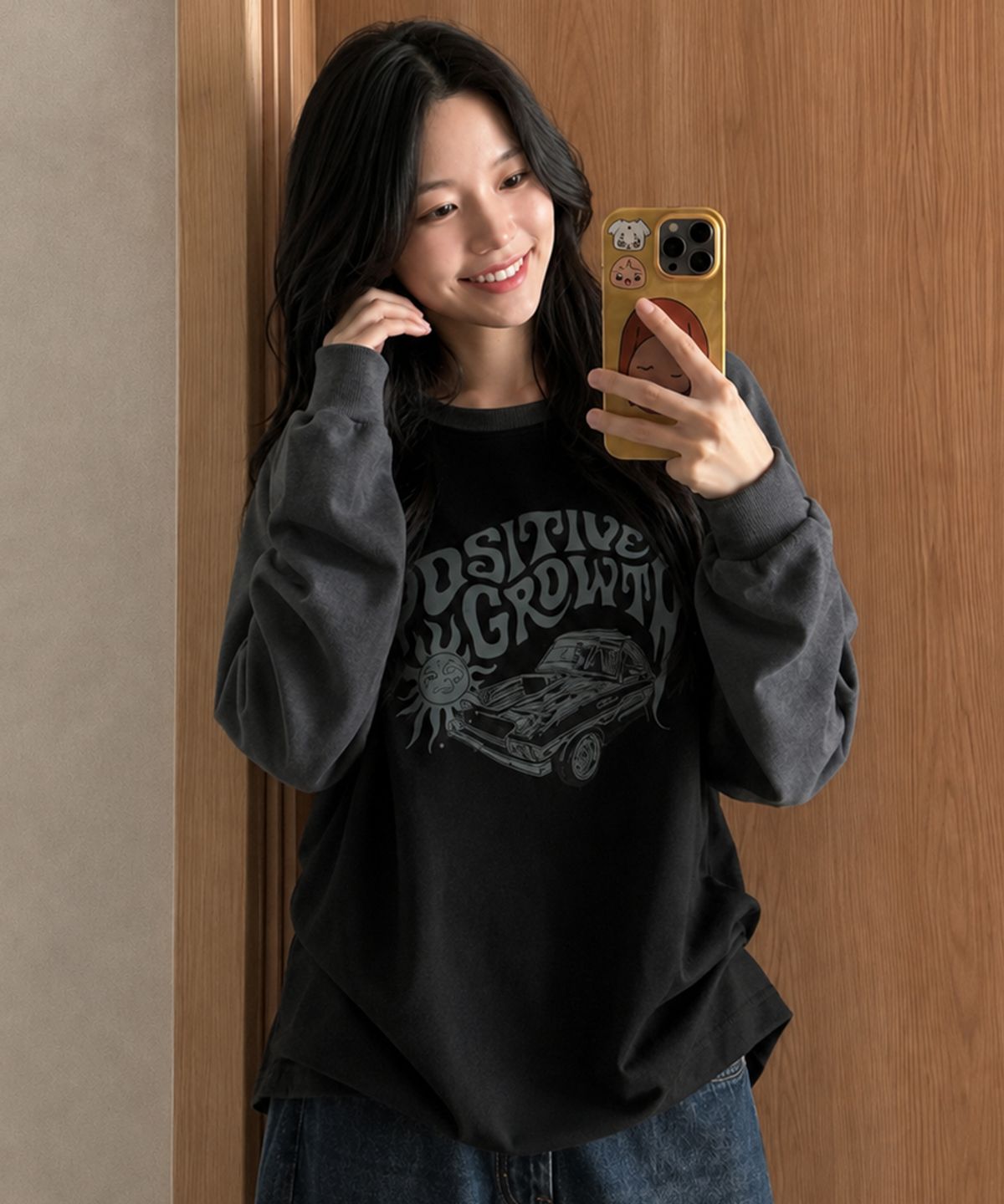 어커버(ACOVER) 그로우썬 래글런 롱 슬리브 3color