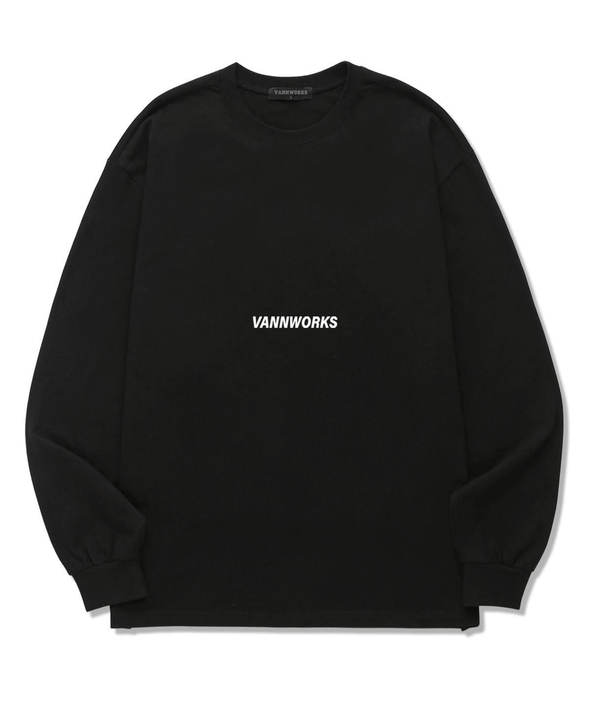밴웍스(VANNWORKS) Spread Logo 롱슬리브 (VLS0062) 블랙