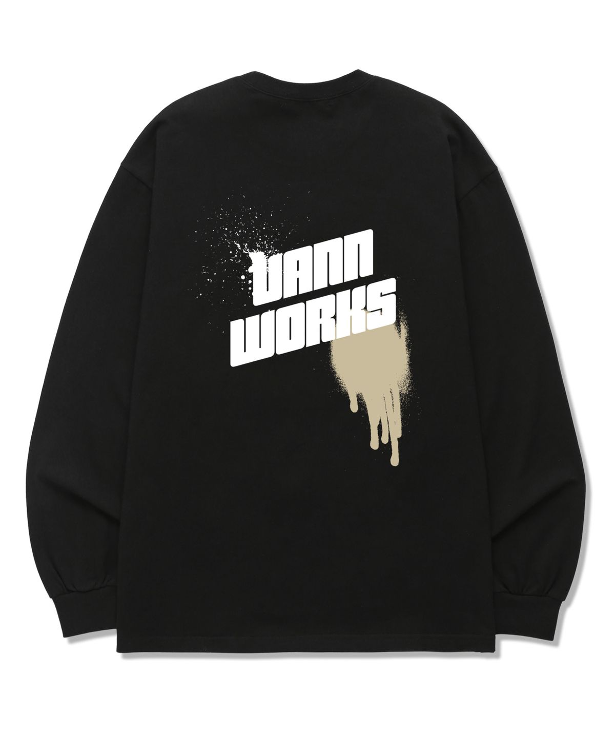 밴웍스(VANNWORKS) Spread Logo 롱슬리브 (VLS0062) 블랙
