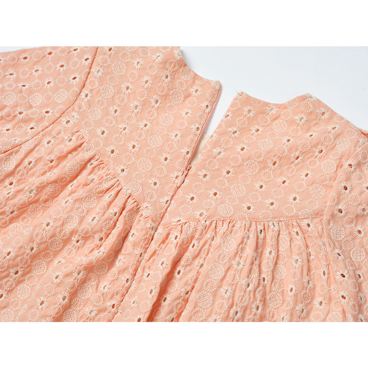 라메종드도도(LA MAISON DE DODO) Elysee Embroidery Dress_Apricot Orange 여름 여아원피스