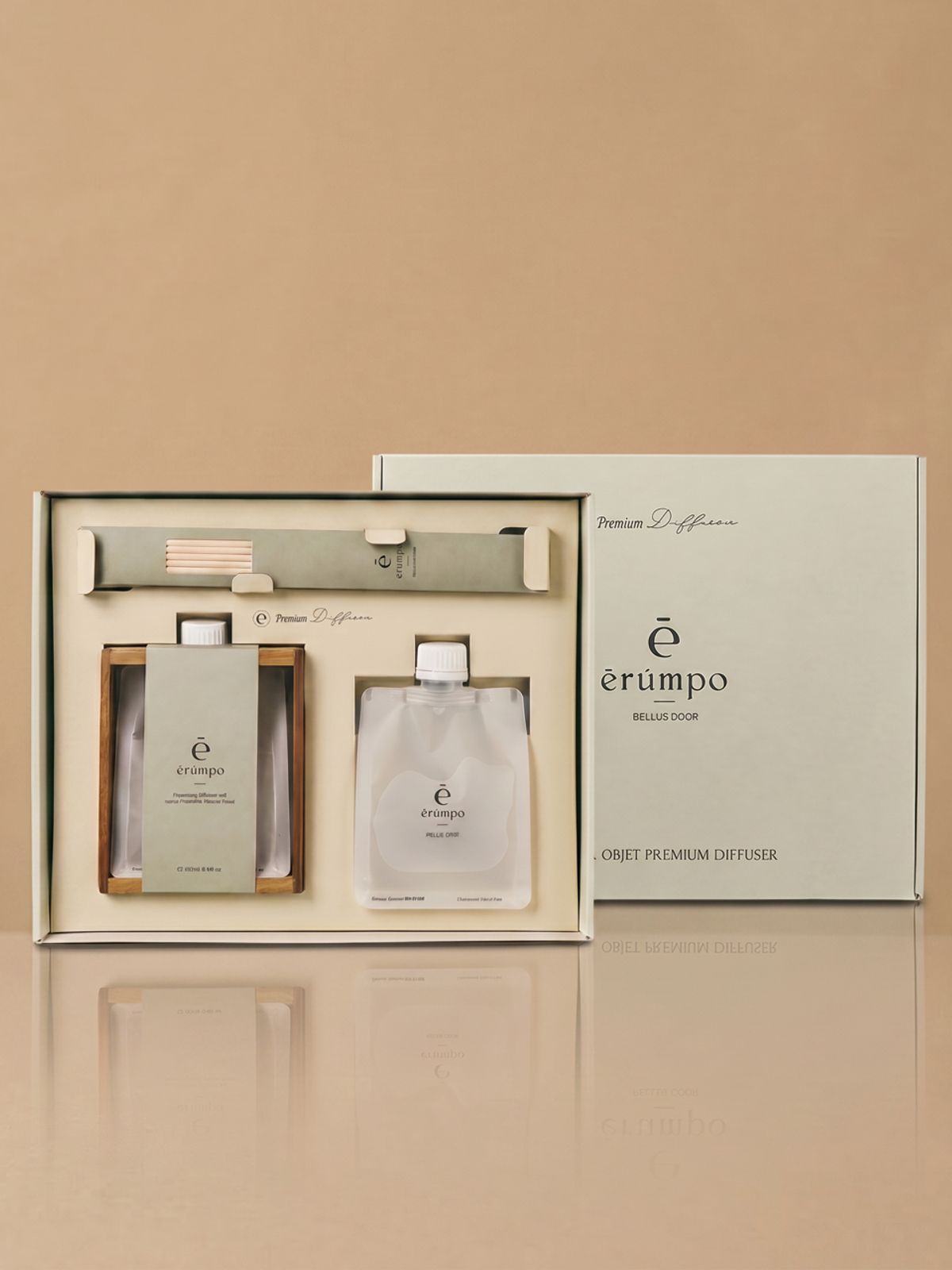 에룸포(ERUMPO) 우드오브제 디퓨저  250ml 선물세트