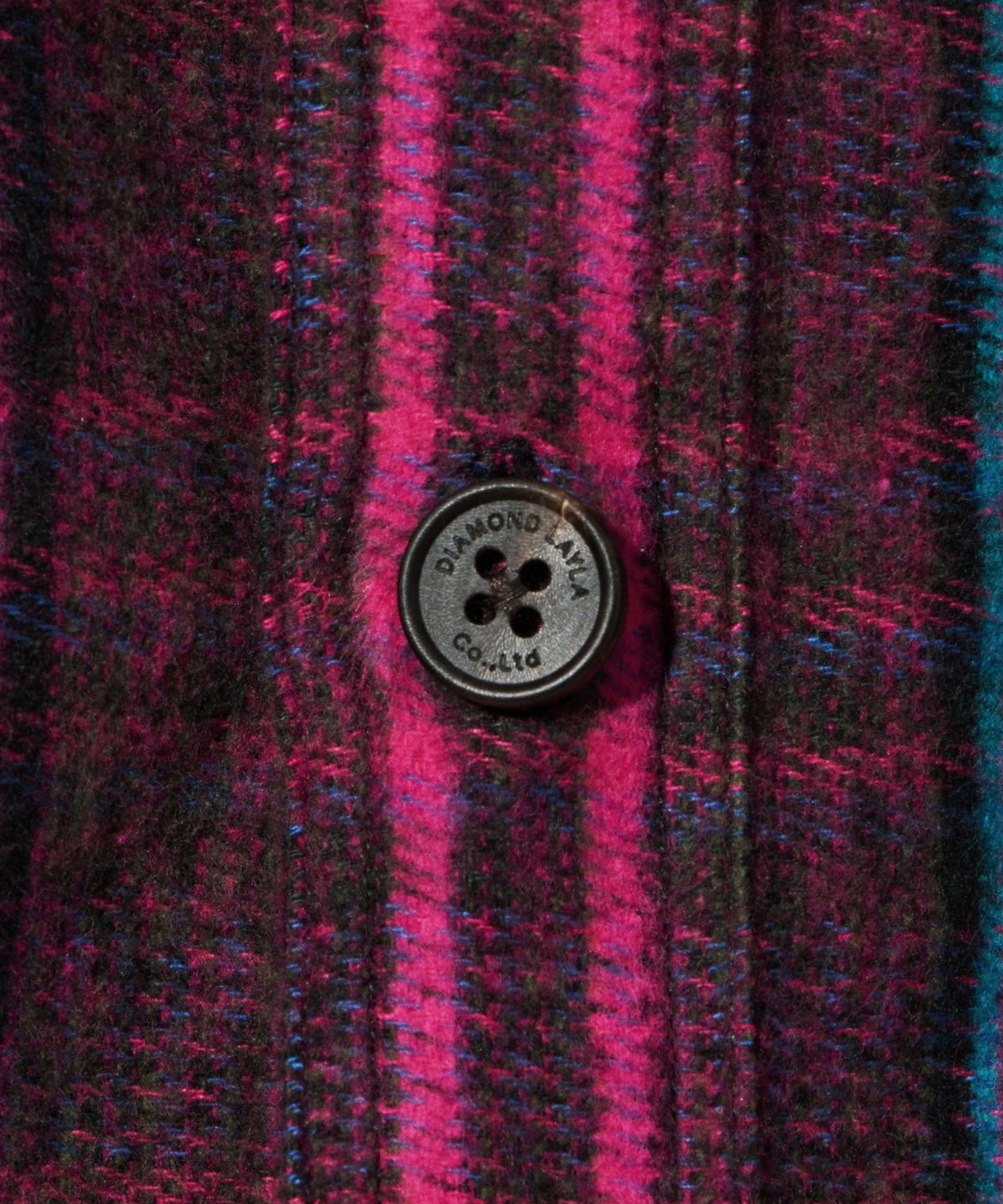다이아몬드 레이라(DIAMOND LAYLA) Lava Flow Fluff Cotton Check Shirt S162  Opera Pink