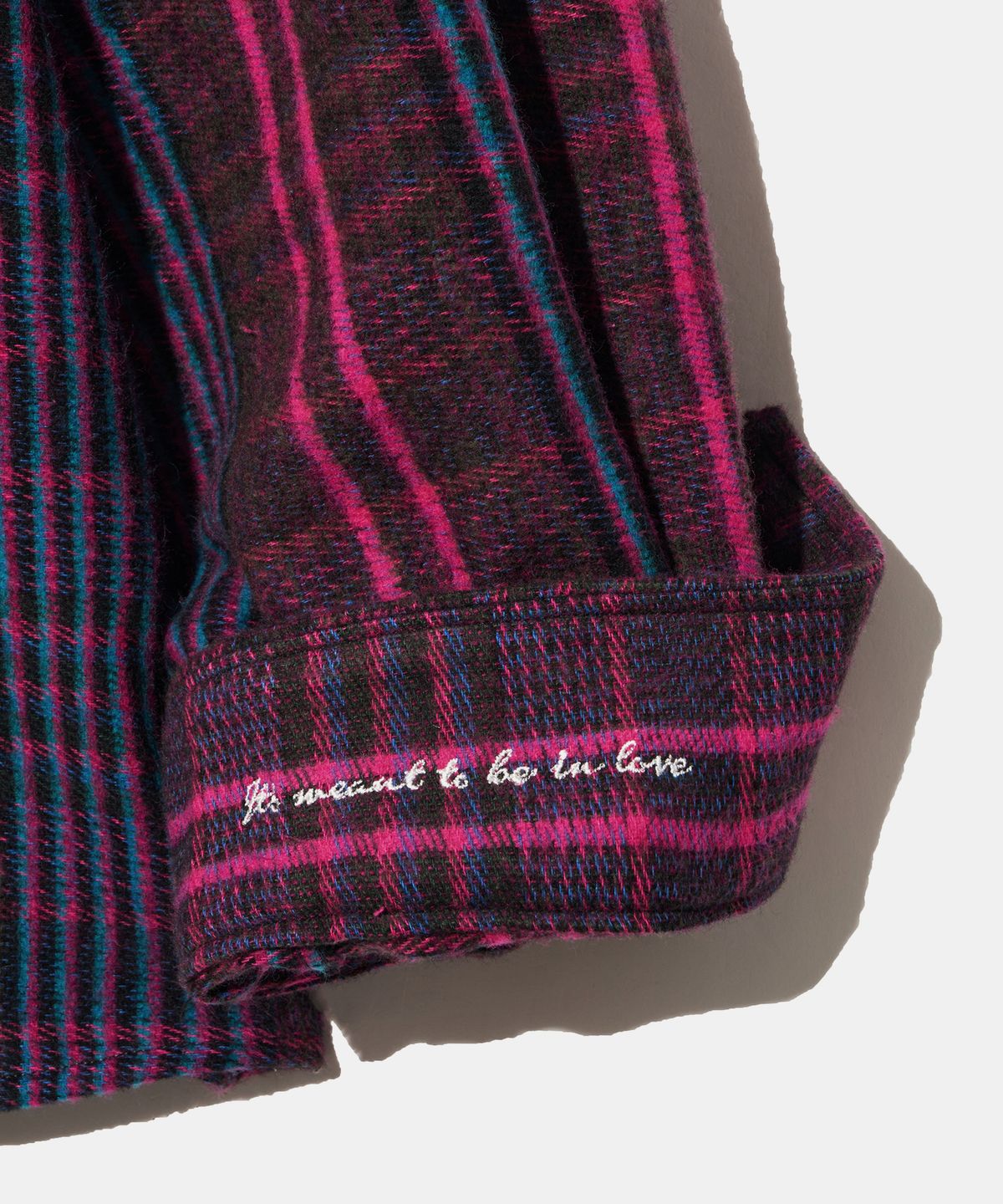 다이아몬드 레이라(DIAMOND LAYLA) Lava Flow Fluff Cotton Check Shirt S162  Opera Pink