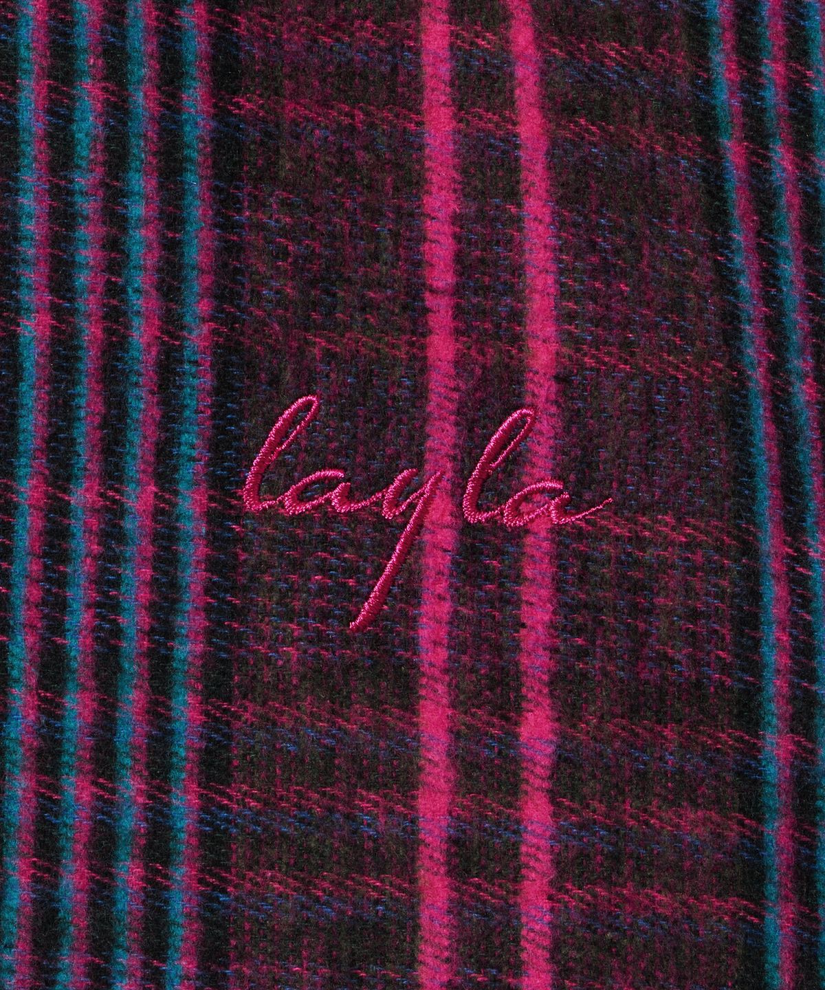 다이아몬드 레이라(DIAMOND LAYLA) Lava Flow Fluff Cotton Check Shirt S162  Opera Pink