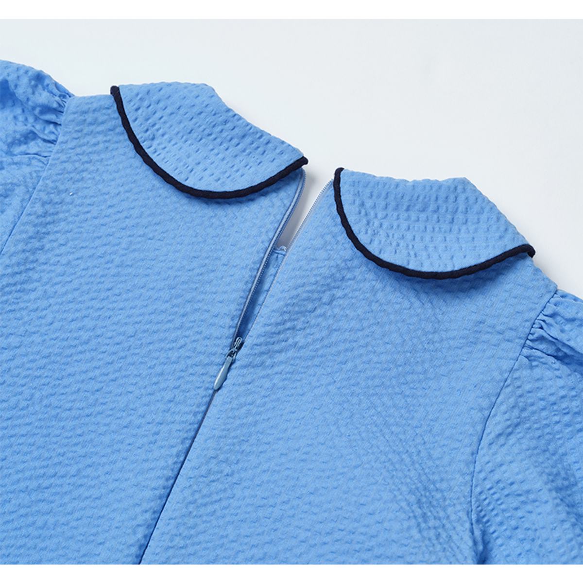 라메종드도도(LA MAISON DE DODO) Summer Marine Dress with Ruby Heart_Carolina School Blue 여름 여아원피스