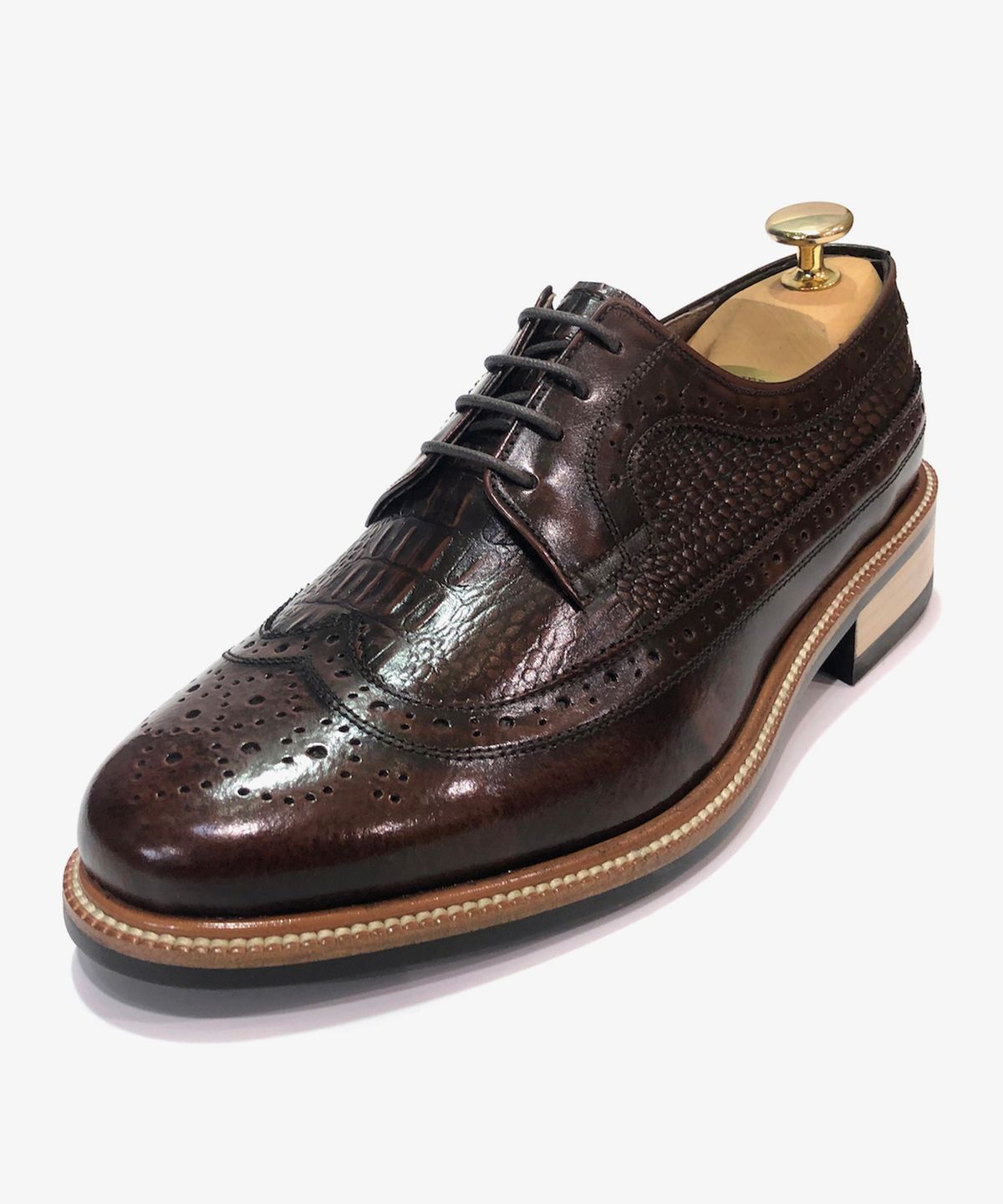 조앤슈(JOENSHOE) 시모어 크로커 워커 옥스퍼드 레드브라운