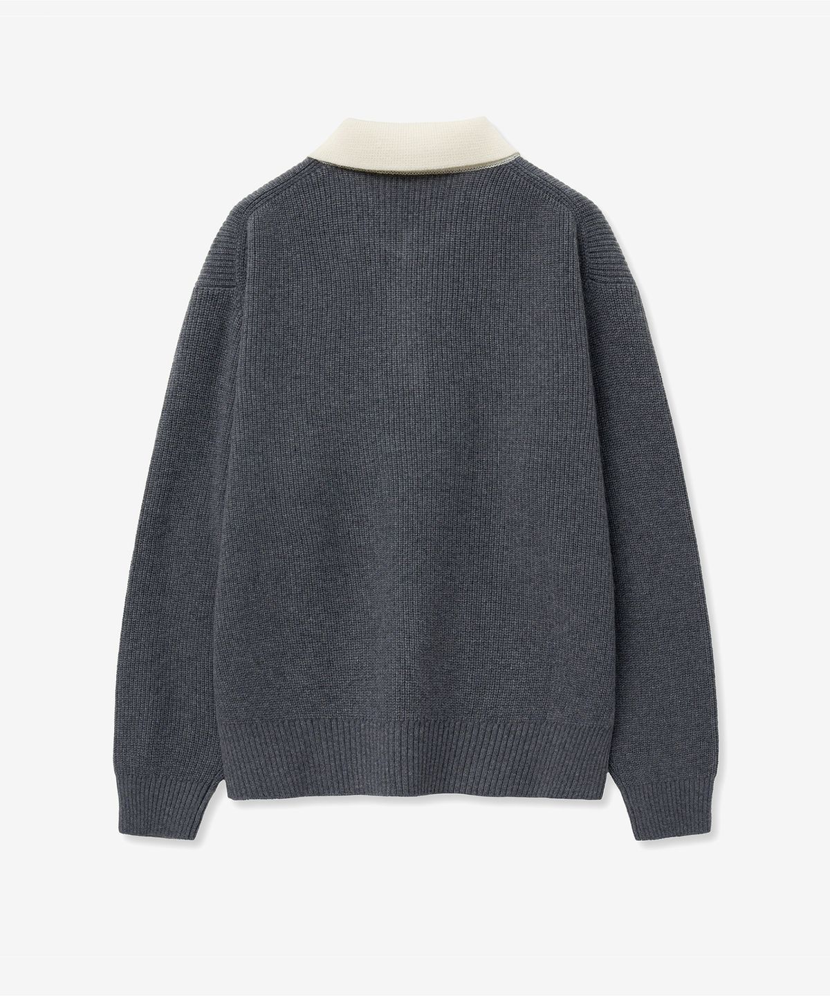 티엔지티(TNGT) Oversized Rugby Polo Knit Top (Grey) TNSW5F116G2