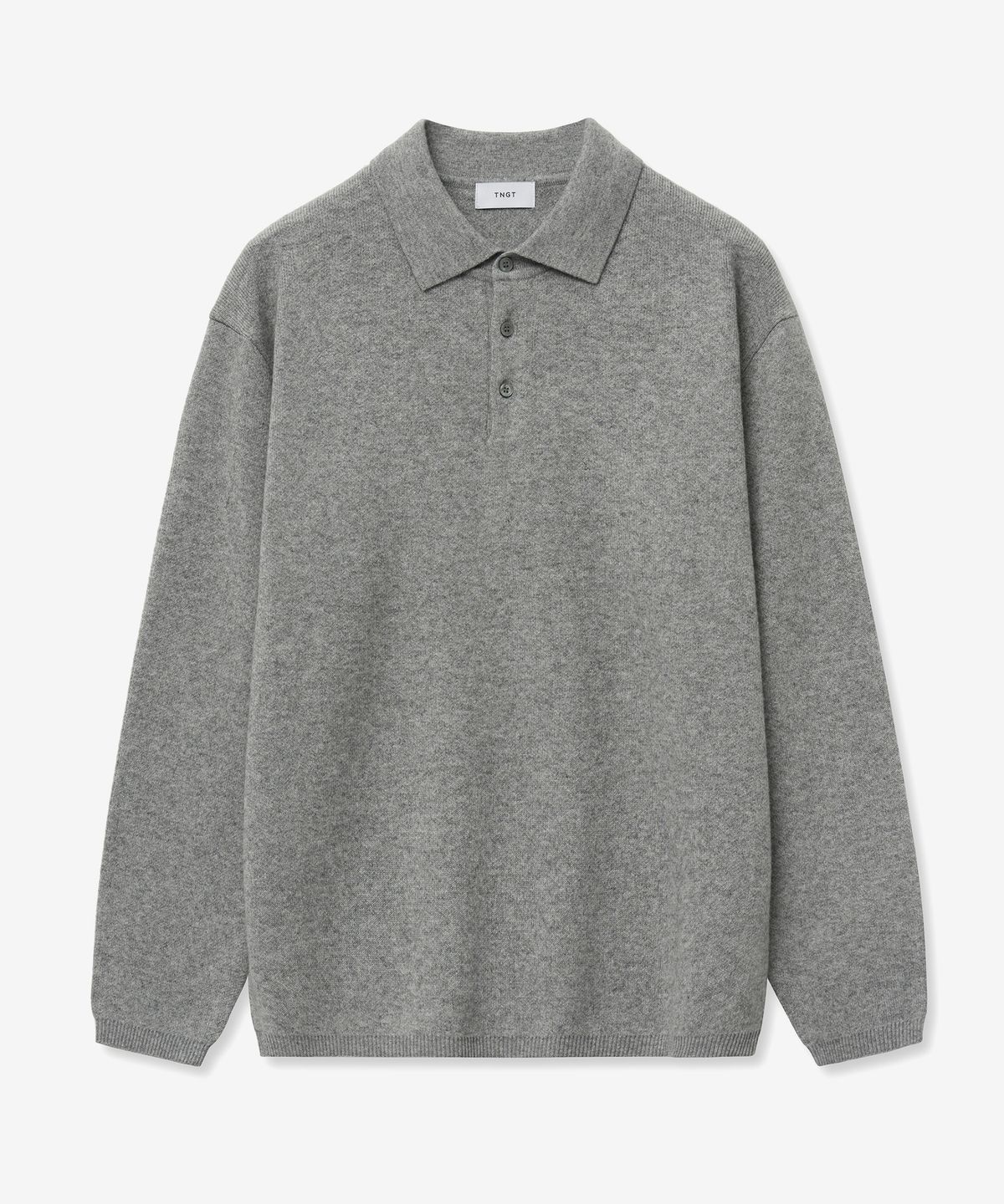 티엔지티(TNGT) Essential Polo Knit Top (Grey) TNSW5F110G2