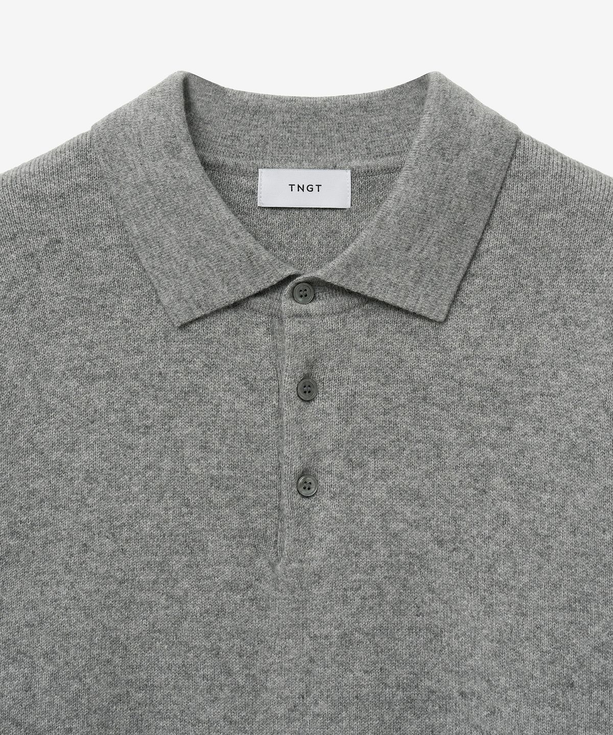티엔지티(TNGT) Essential Polo Knit Top (Grey) TNSW5F110G2