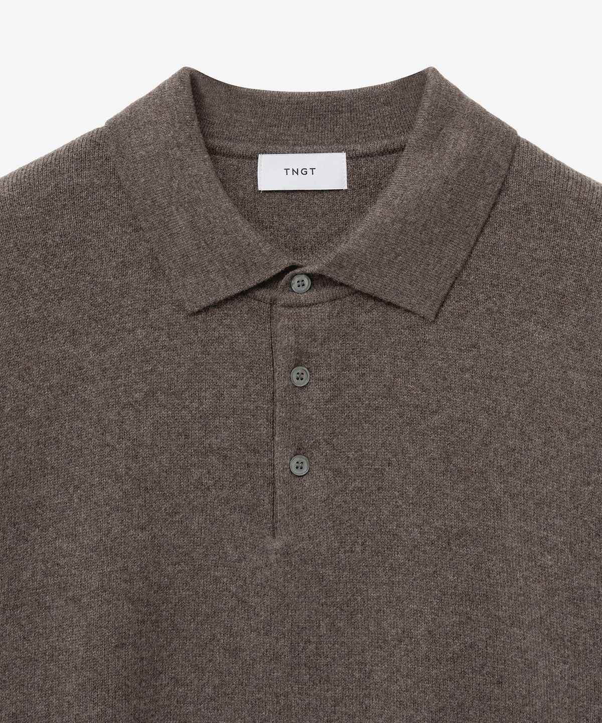 티엔지티(TNGT) Essential Polo Knit Top (Brown) TNSW5F110W2