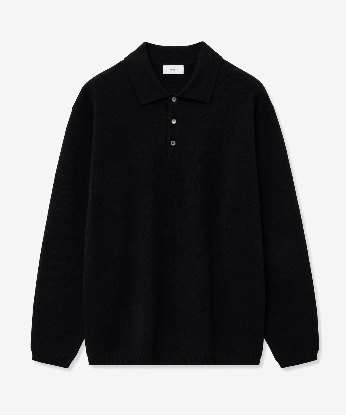 티엔지티(TNGT) Essential Polo Knit Top (Black) TNSW5F110BK
