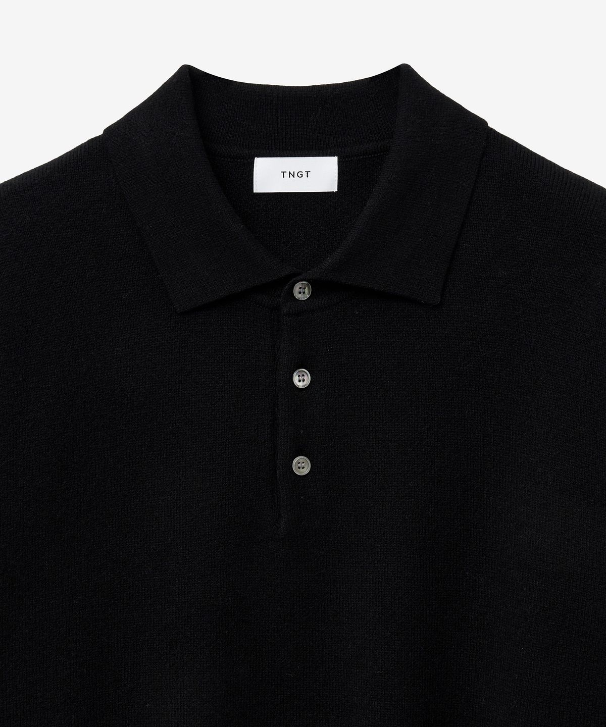 티엔지티(TNGT) Essential Polo Knit Top (Black) TNSW5F110BK