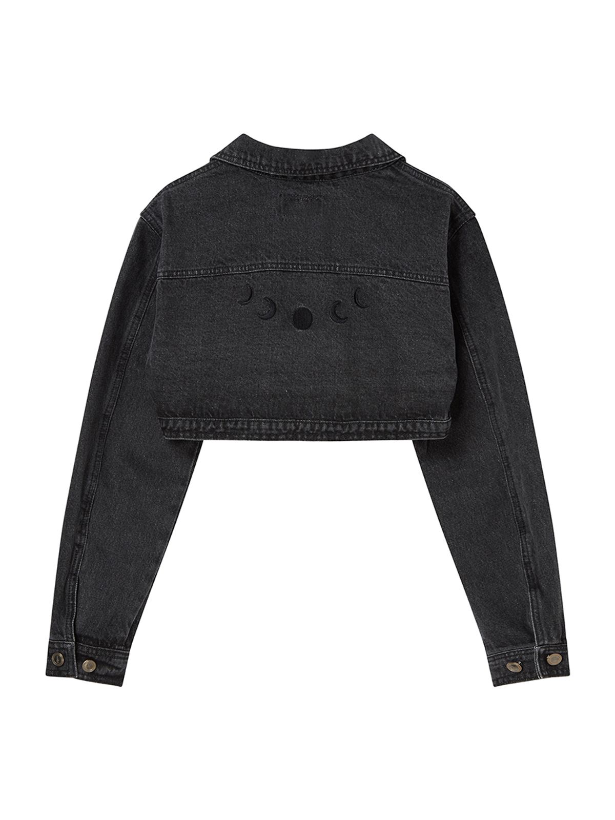 엔와이엑스엑스(NYXX) BOLERO SHAPE DENIM JACKET BLACK WASHED