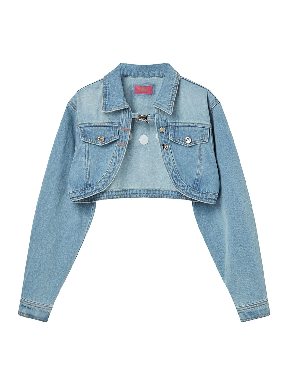 엔와이엑스엑스(NYXX) BOLERO SHAPE DENIM JACKET LIGHT BLUE