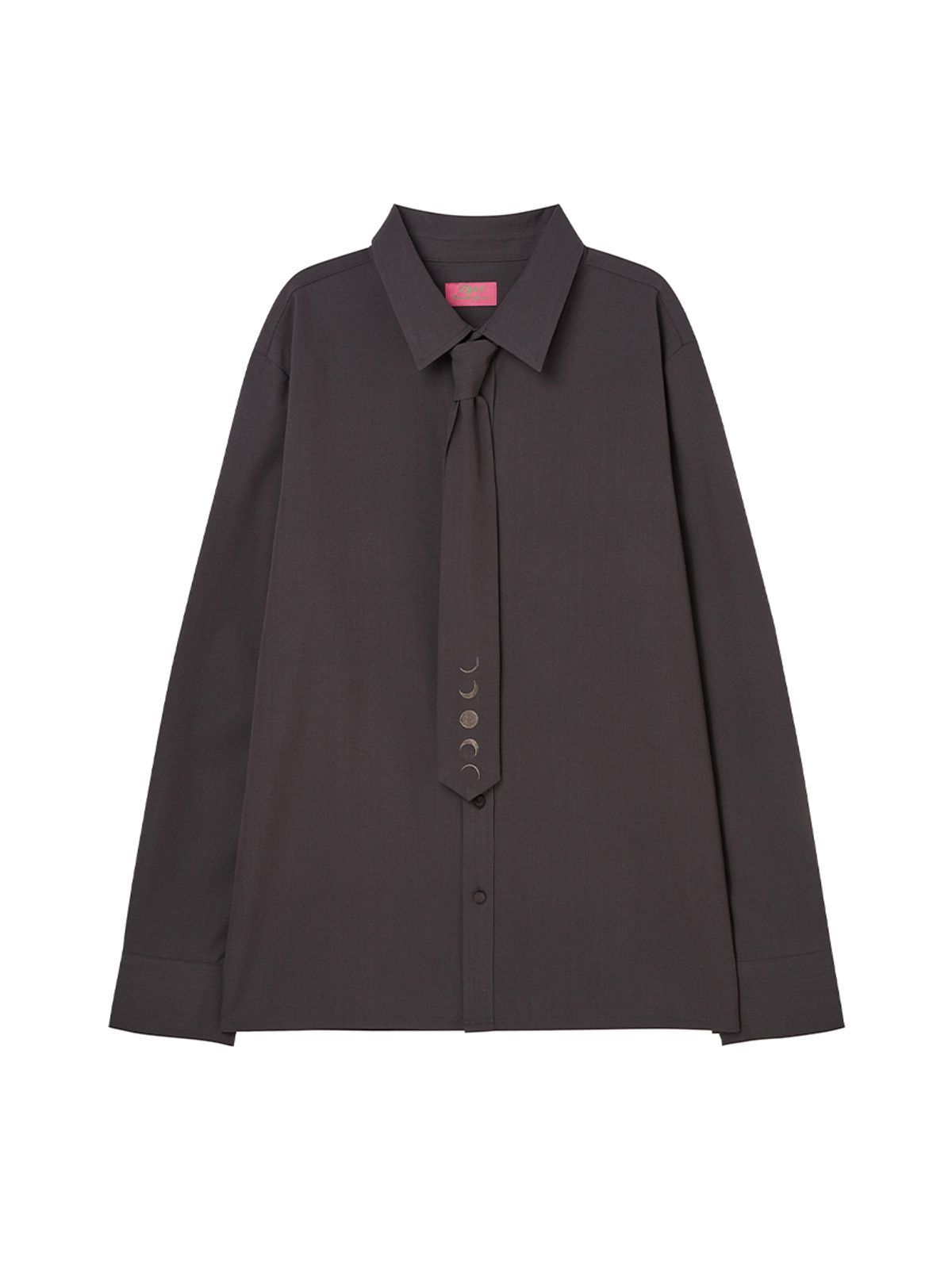 엔와이엑스엑스(NYXX) TIED OVERFIT BASIC SHIRTS CHARCOAL