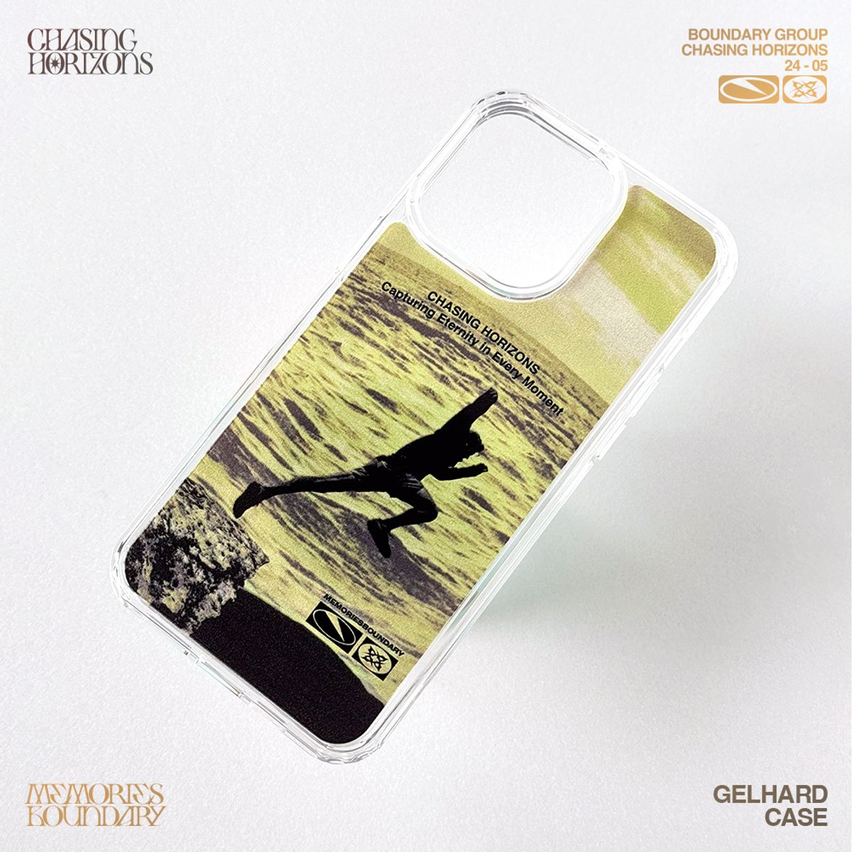 메모리즈바운더리(MEMORIESBOUNDARY) Chasing Horizons Phone Case (Y-Green)