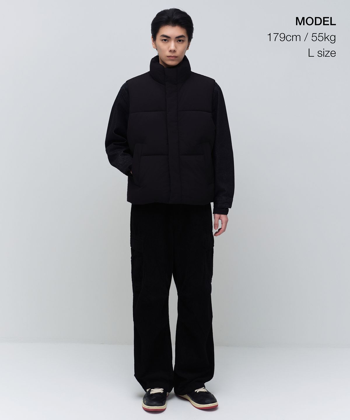 무신사 스탠다드(MUSINSA STANDARD) 데일리 푸퍼 패딩 베스트 [블랙]