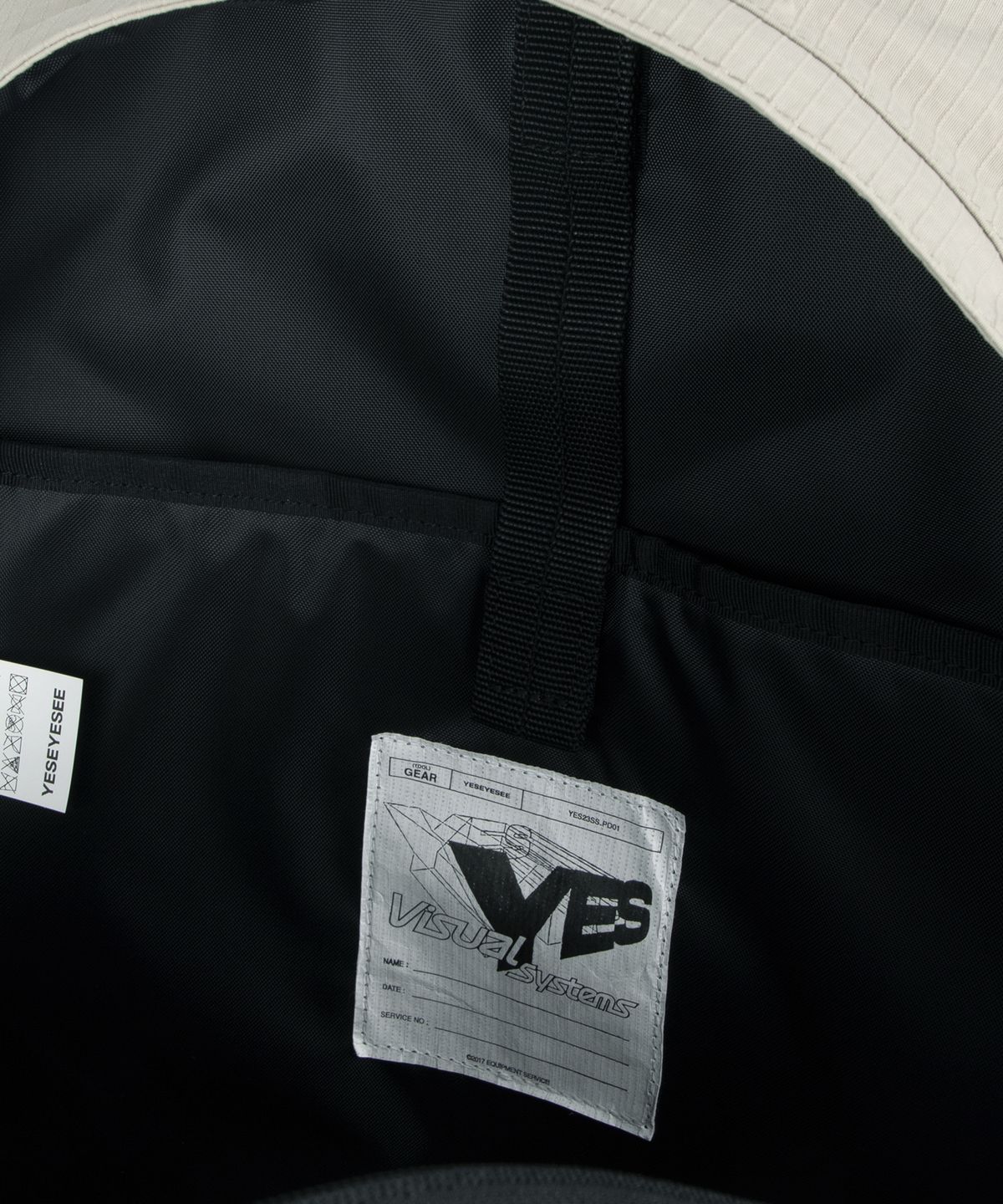 예스아이씨(YESEYESEE) Y.E.S Sweepy Backpack Beige