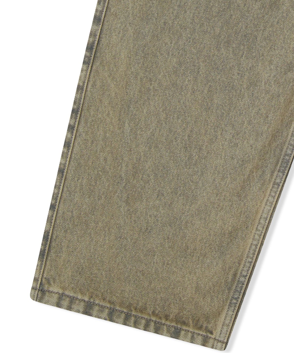 예스아이씨(YESEYESEE) Two Tucked Hairy Denim Pants Taupe