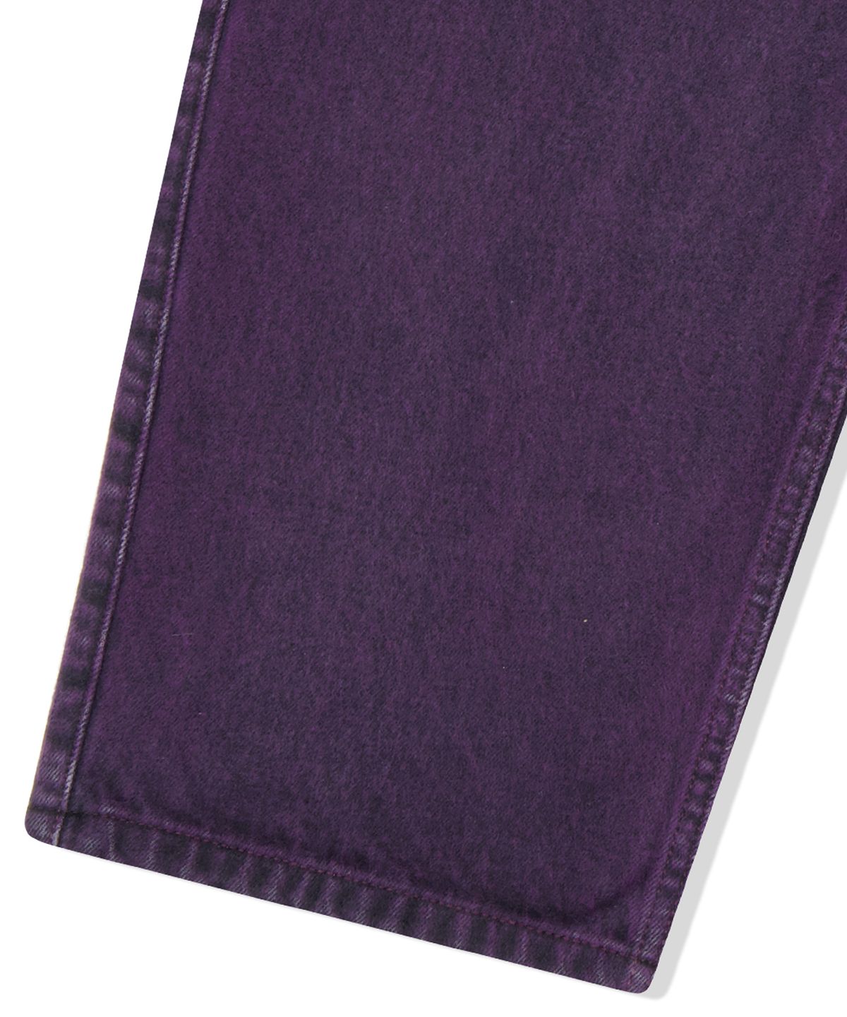 예스아이씨(YESEYESEE) Two Tucked Hairy Denim Pants Purple