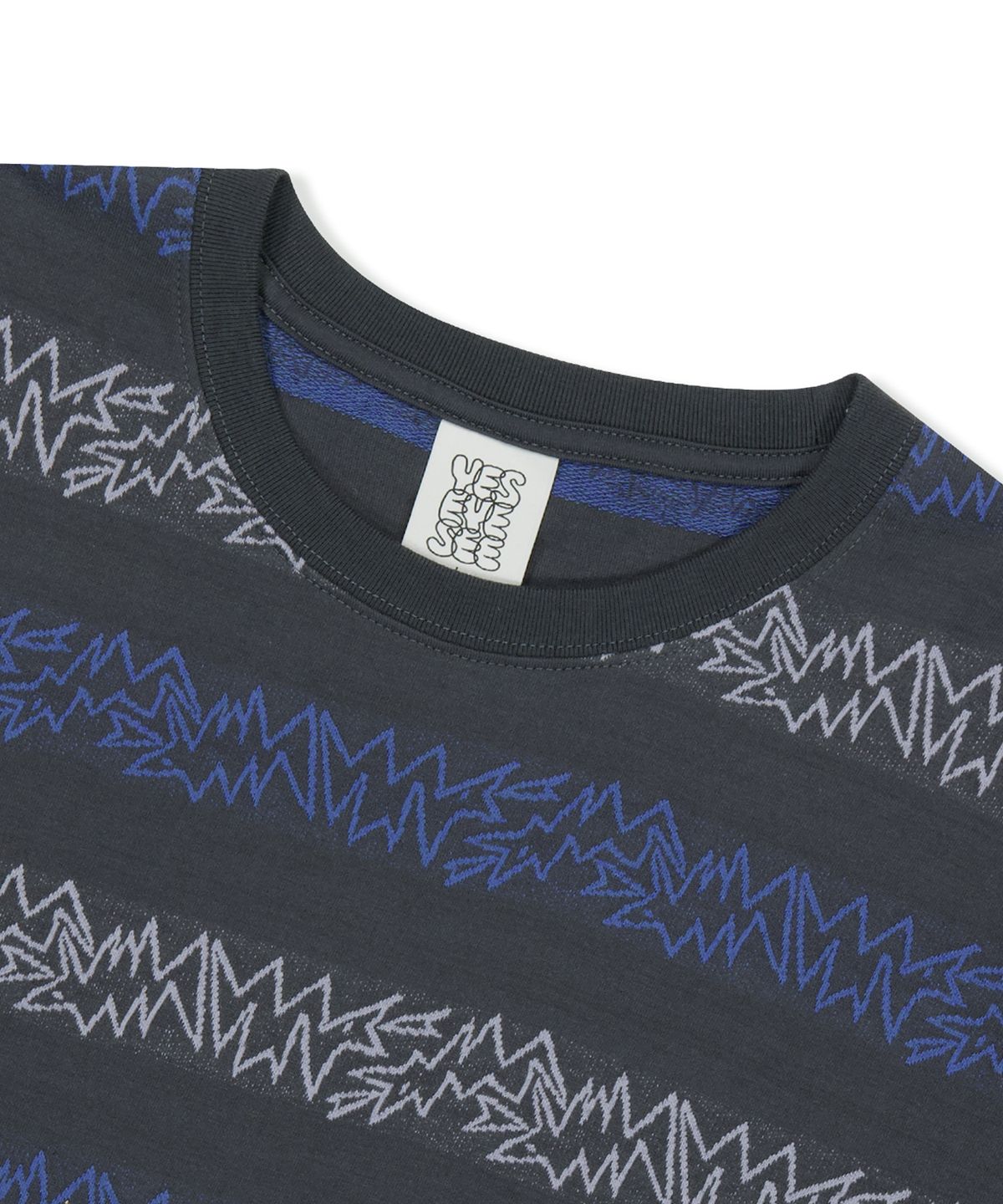 예스아이씨(YESEYESEE) SN Jacquard Tee Charcoal